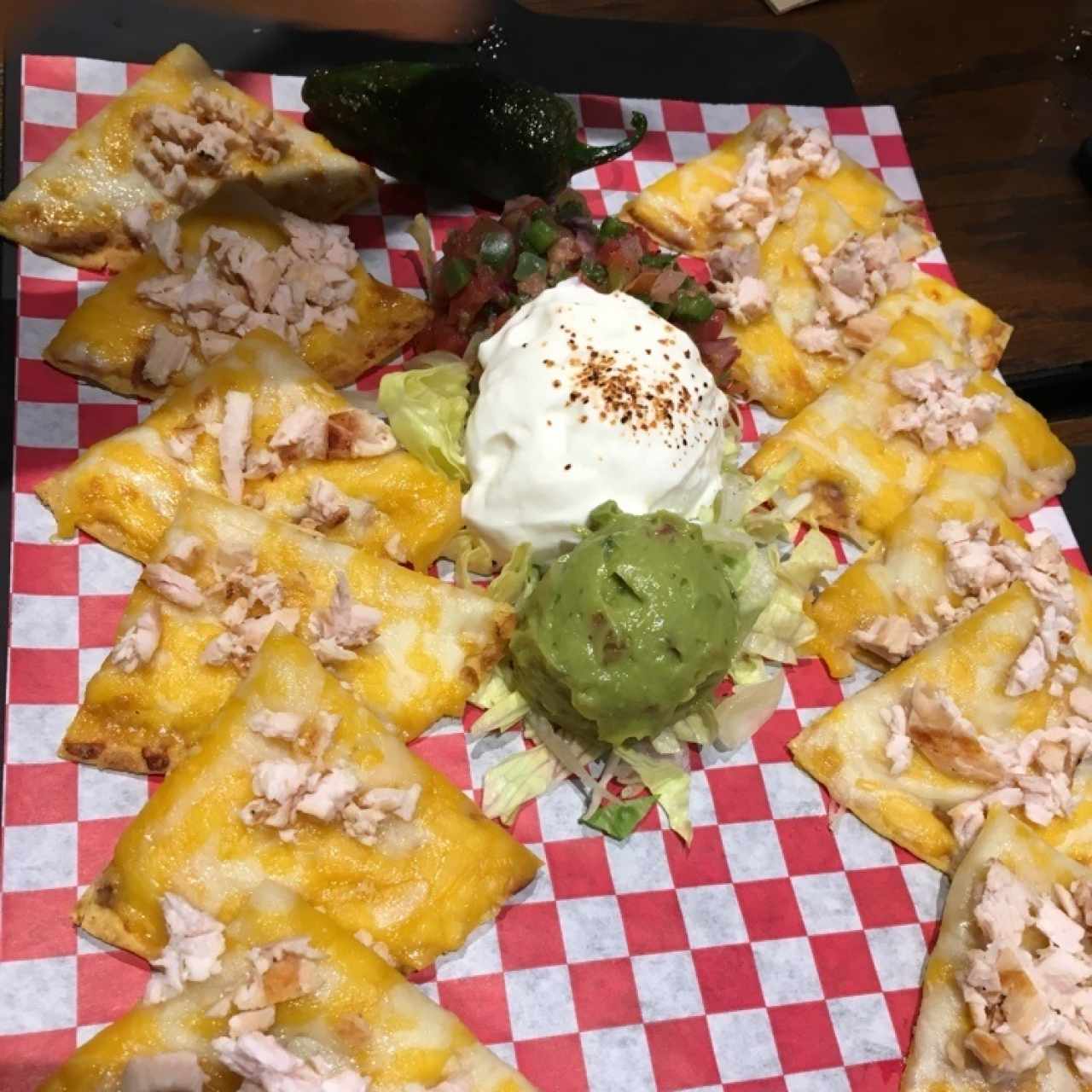 Nachos de pollo