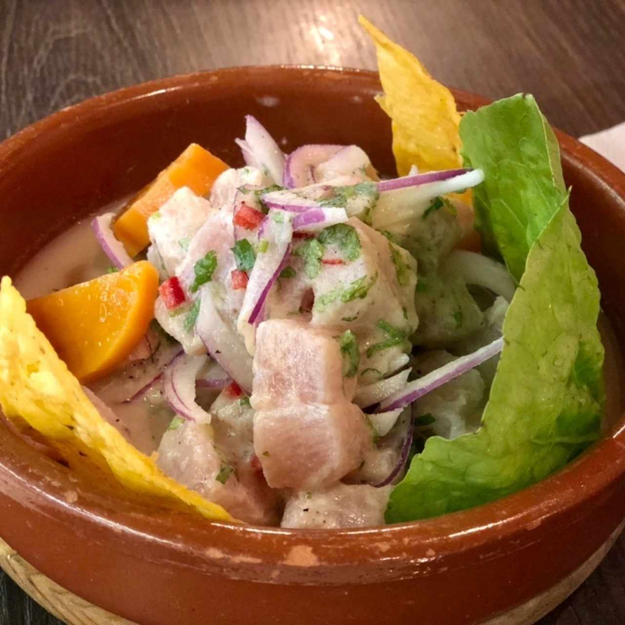 ceviche de corvina 