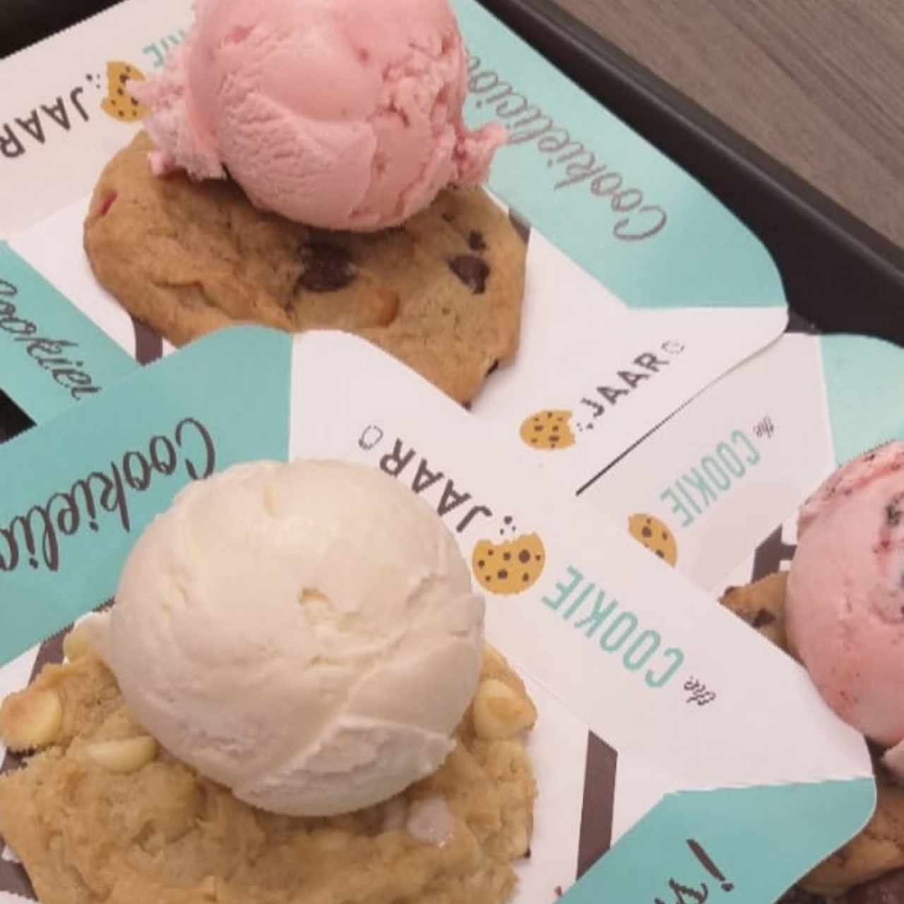 cookies con helado