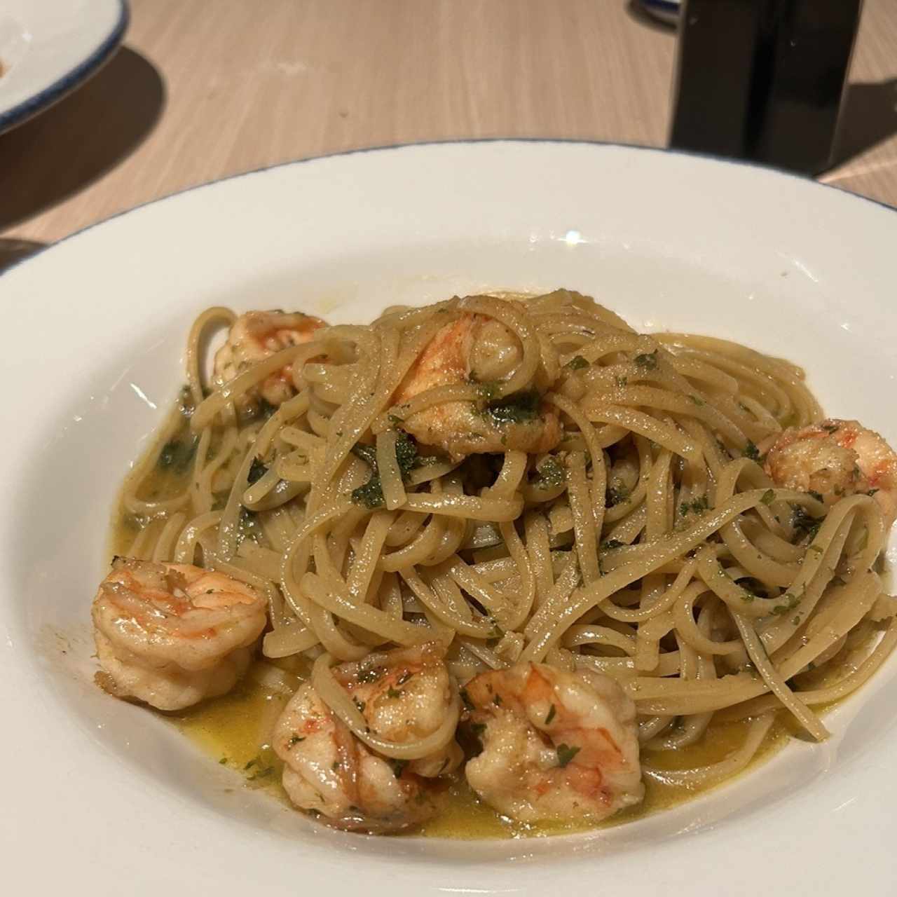 Aglio olio e gamberi