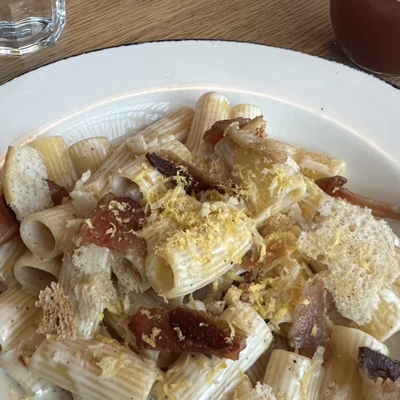 Rigatoni Ni Carbonara Ni Alfredo