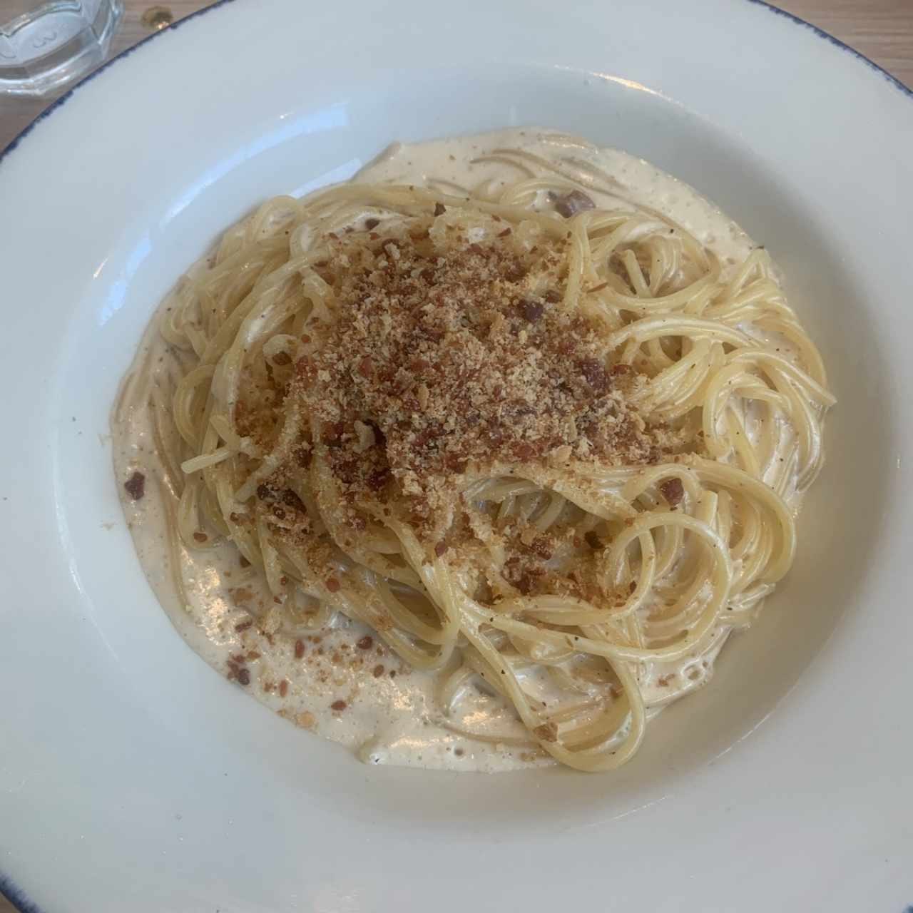 Spaghetti Alfredo e Prosciutto