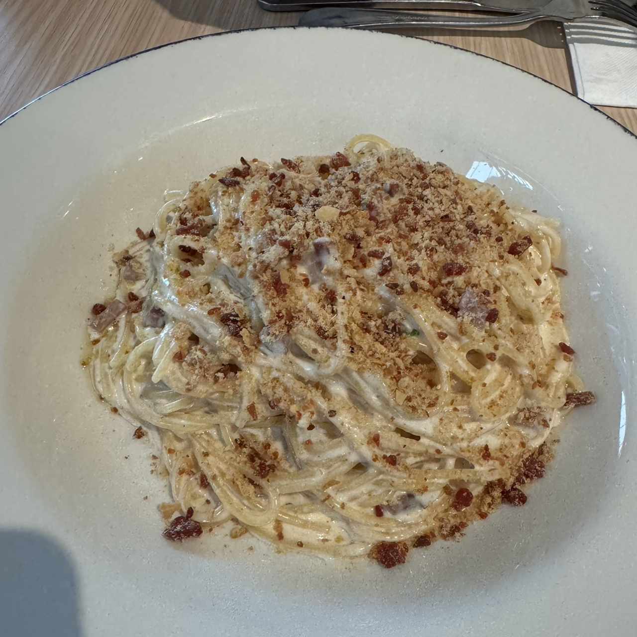 Rigatoni Ni Carbonara Ni Alfredo