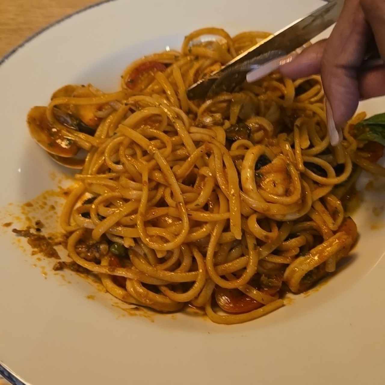 spaguetti frutos di mare 