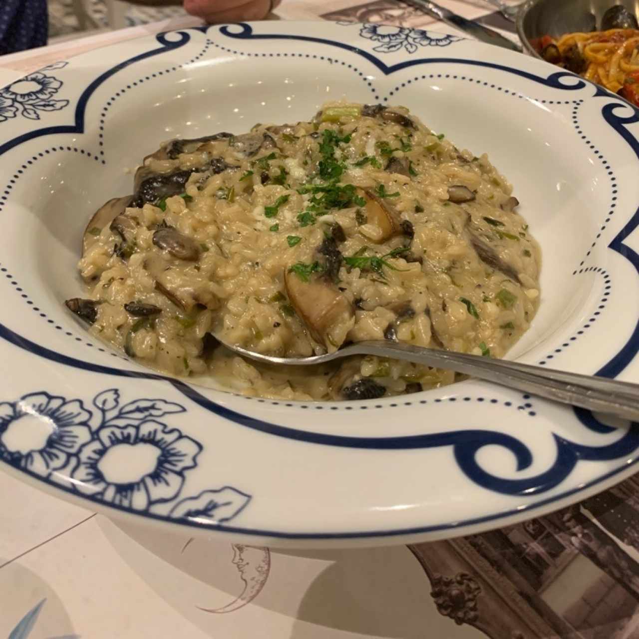 risotto de hongos