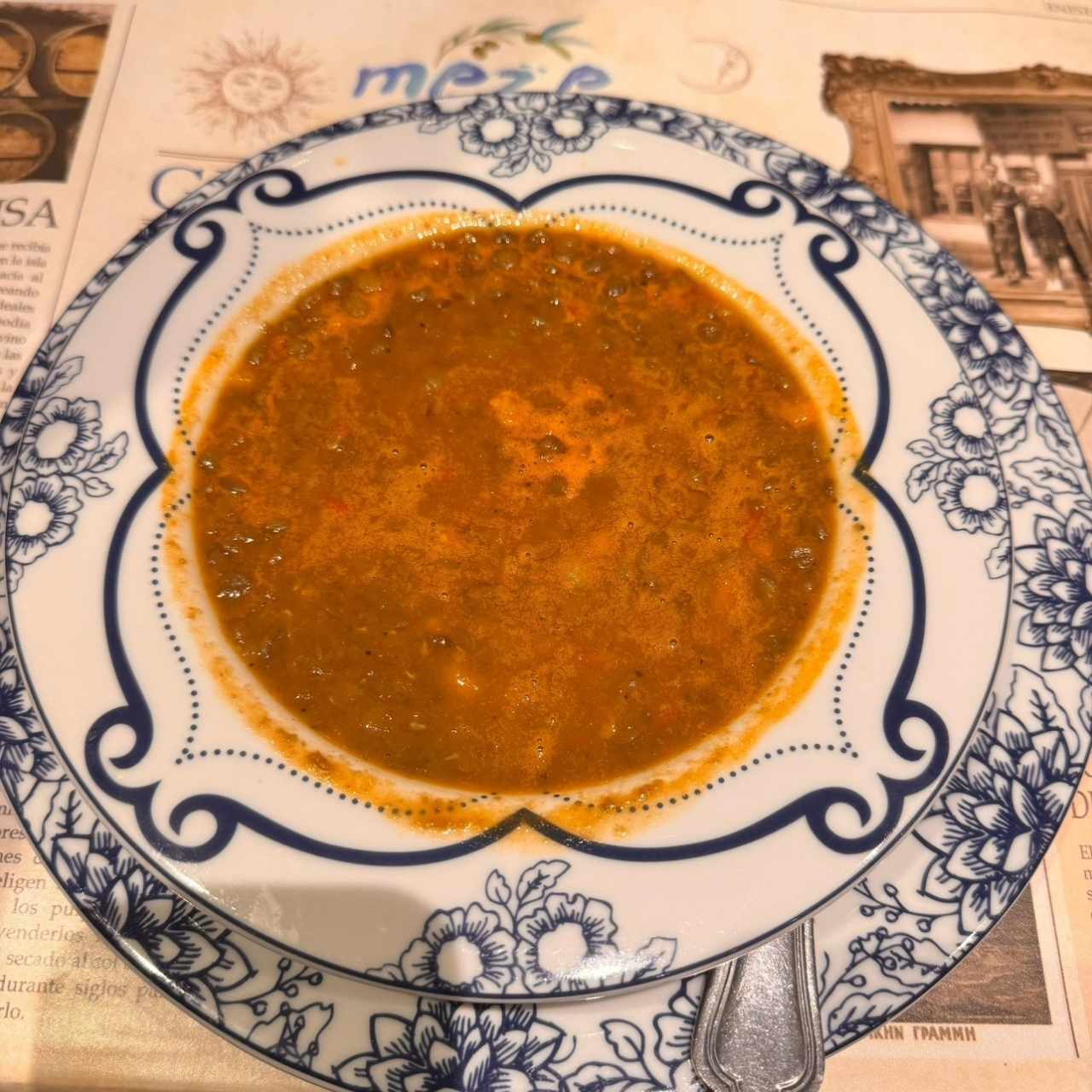 Sopa de lenteja