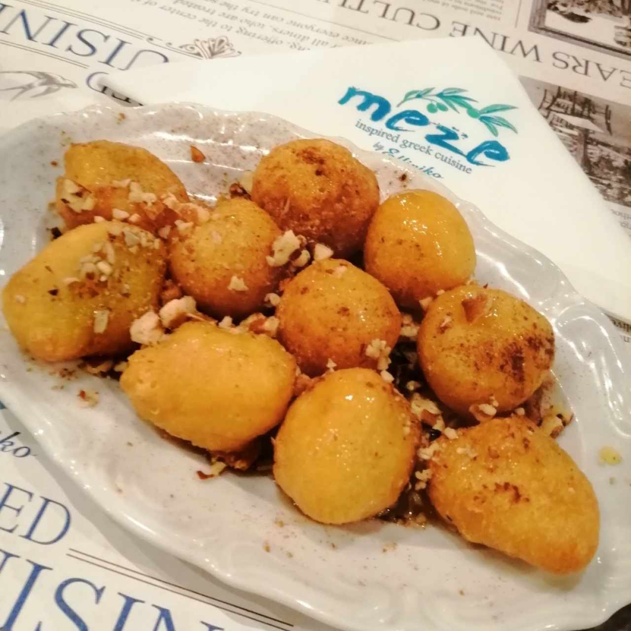 Donuts Griegas con Miel y Almendras.