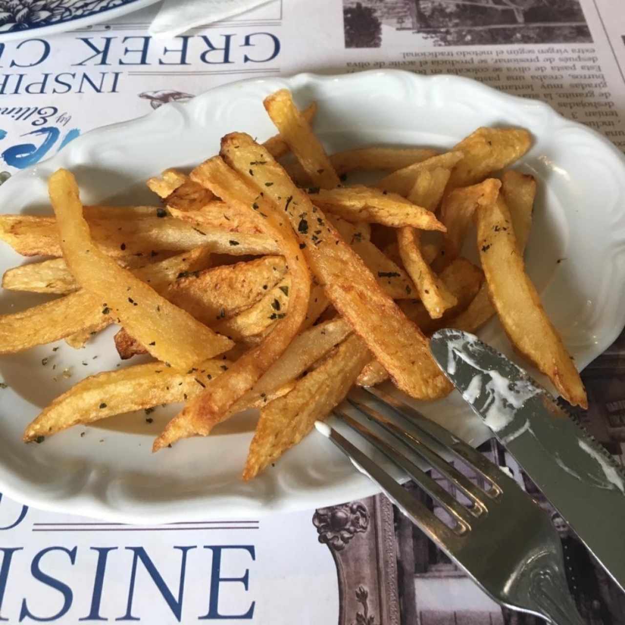 Papas con orégano