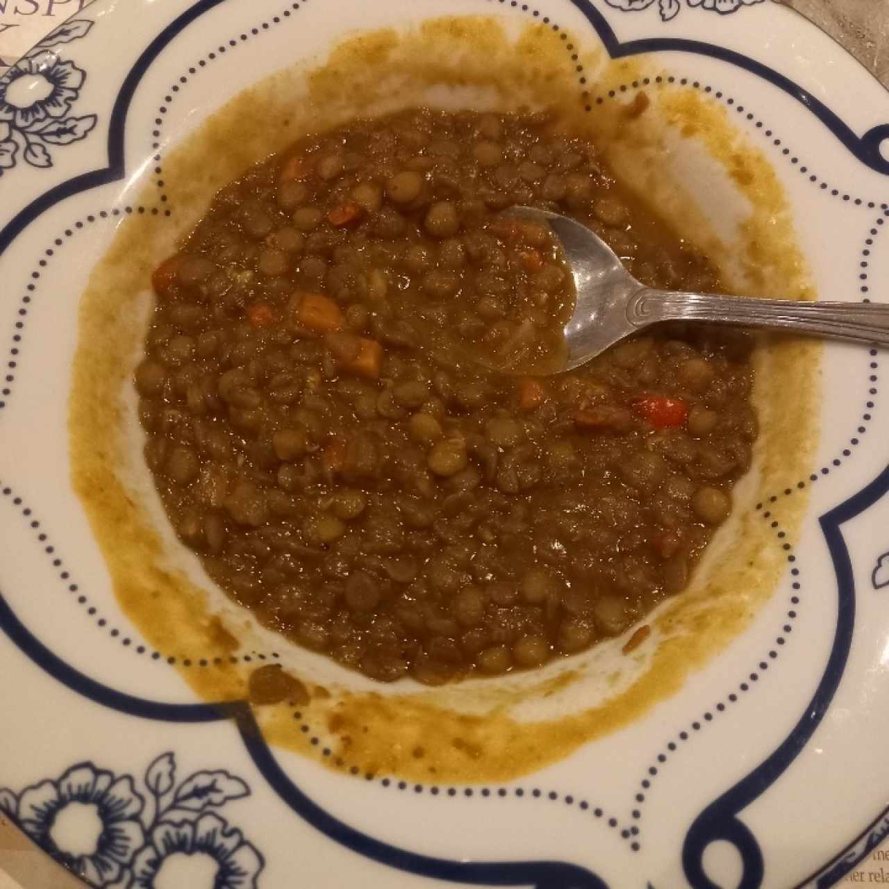 Sopa de lentejas