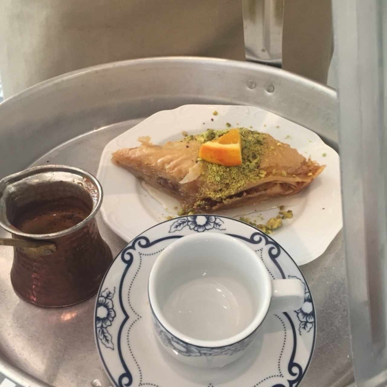 Baklava y Café Griego