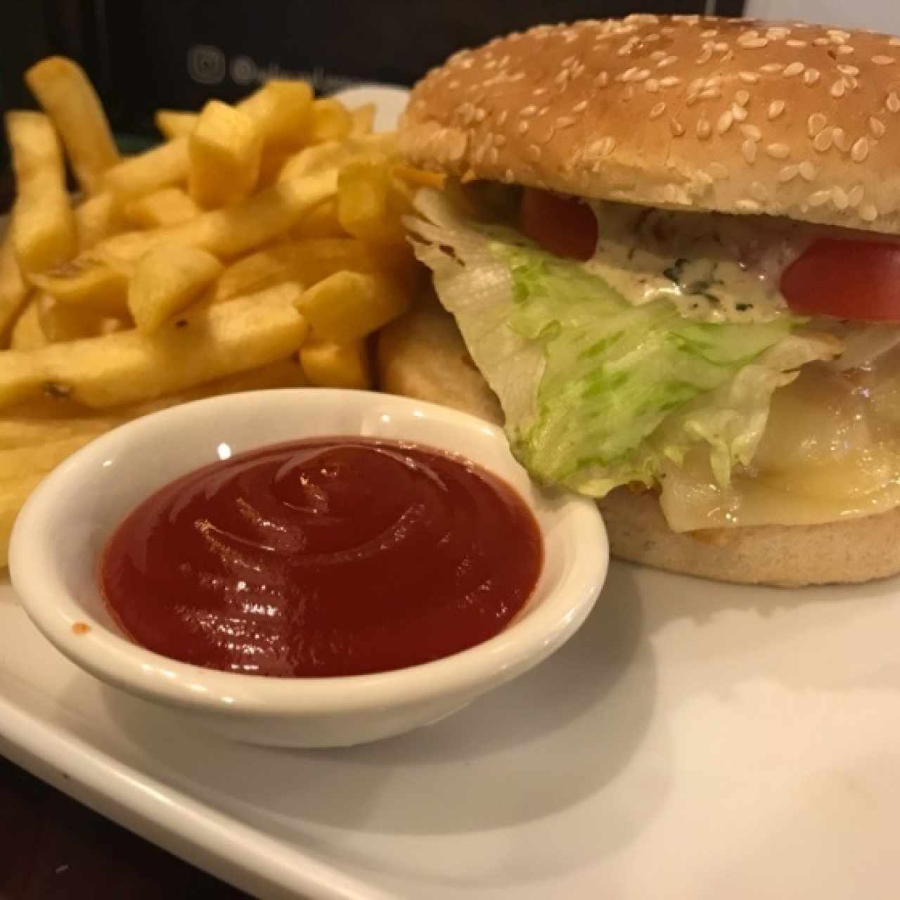 hamburguesa de pescado