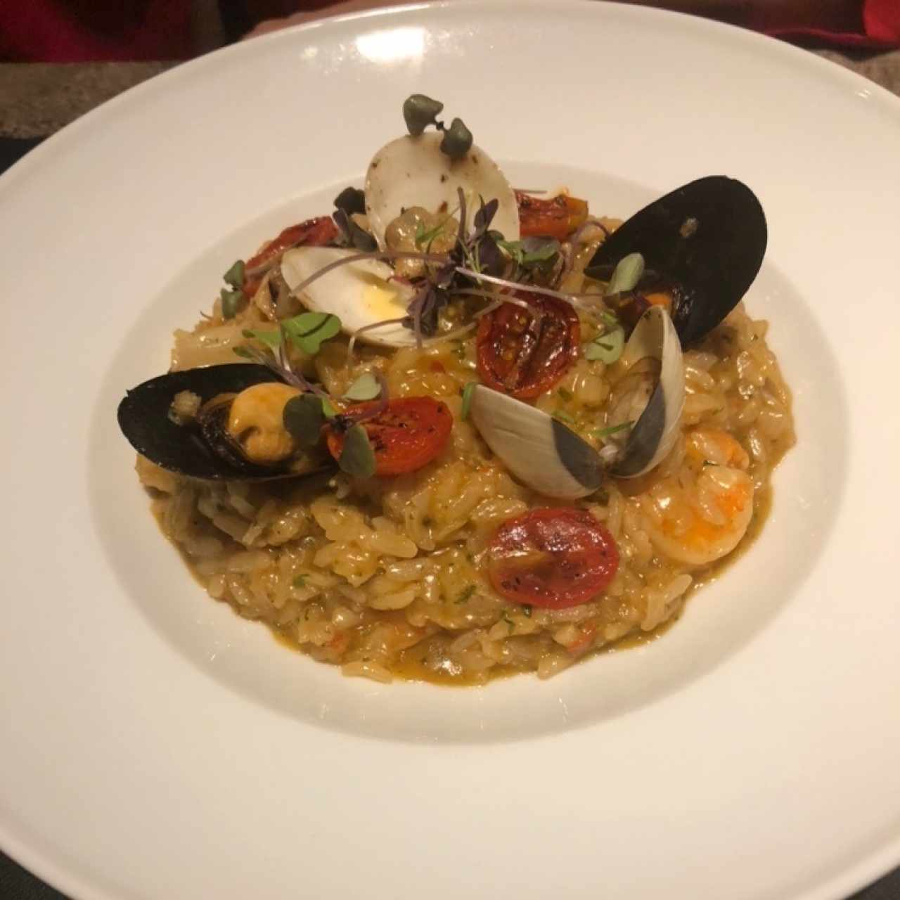 Arroz caldoso de mariscos