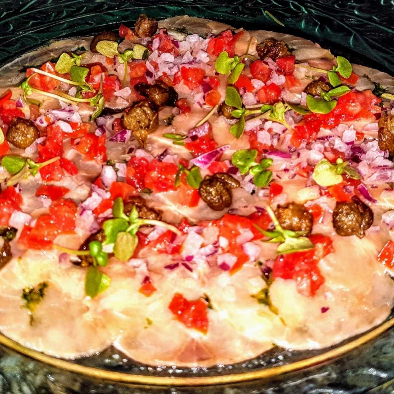 carpaccio de salmón 