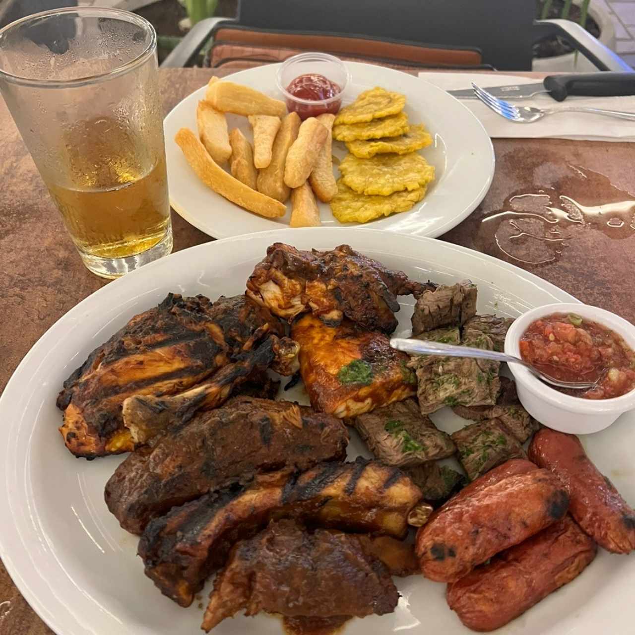 Picada mixta, dos personas