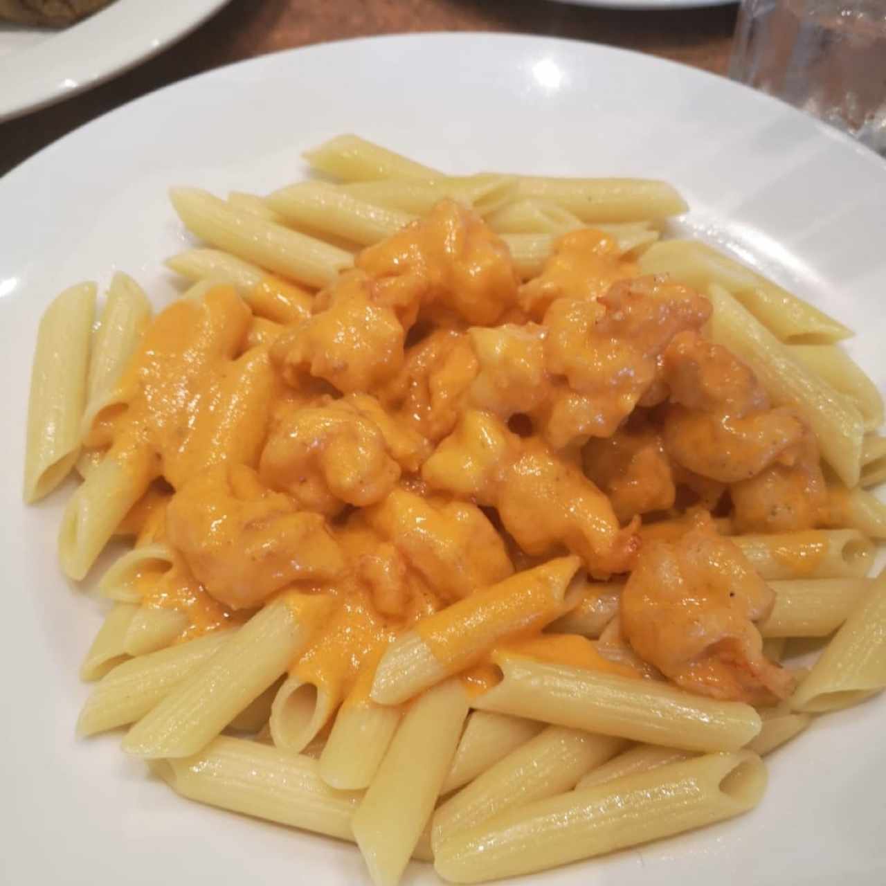 pasta con camarones