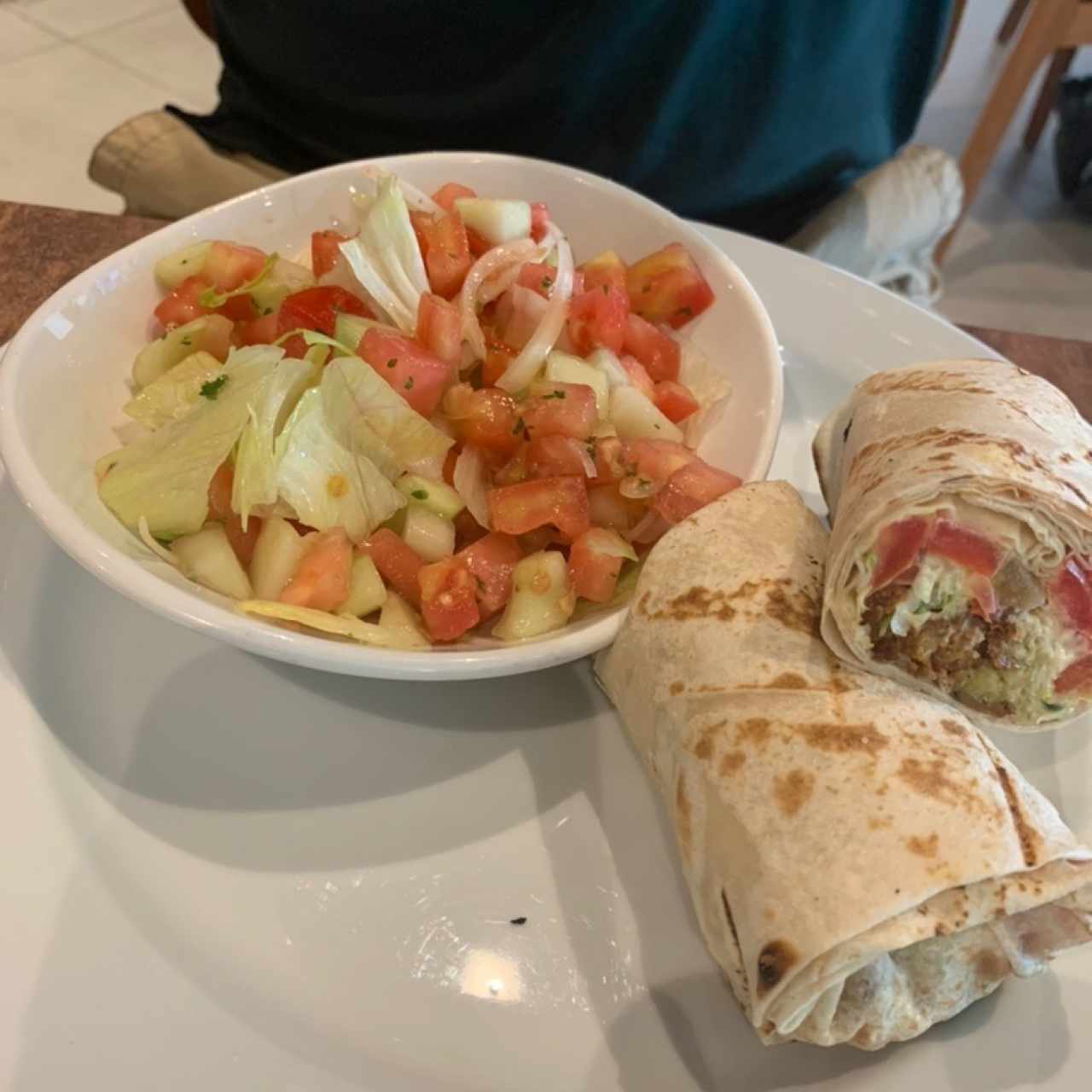 Wrap de falafel