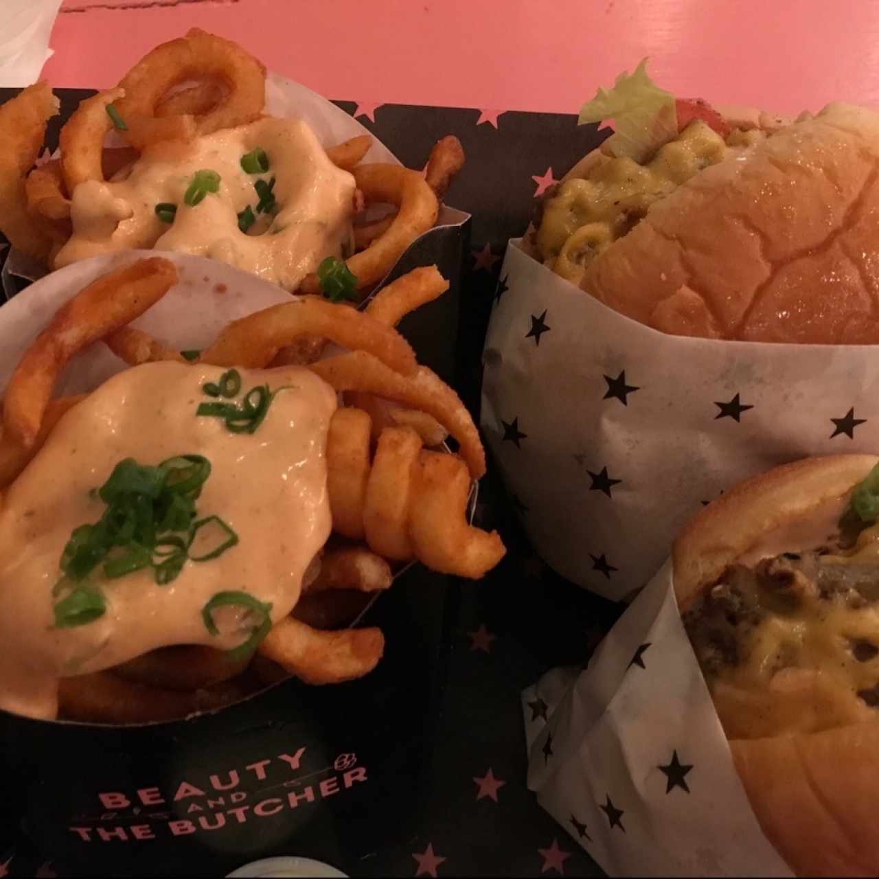 Hamburguesa Doble con Curly fries x2