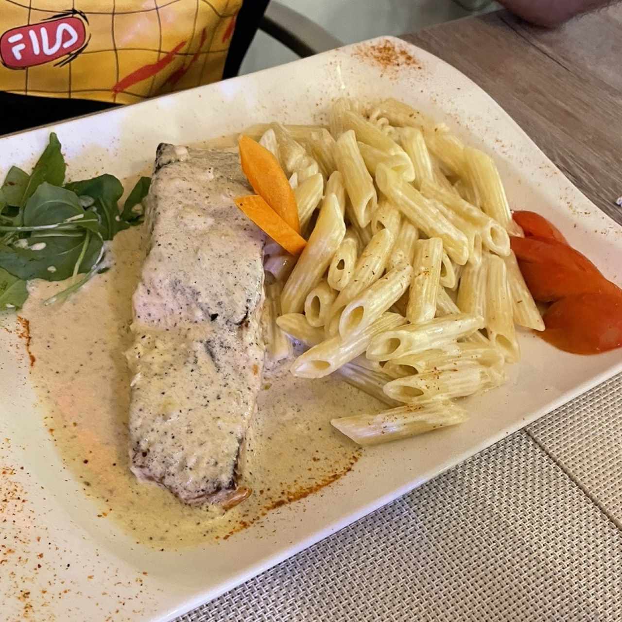 Pasta con Salmon