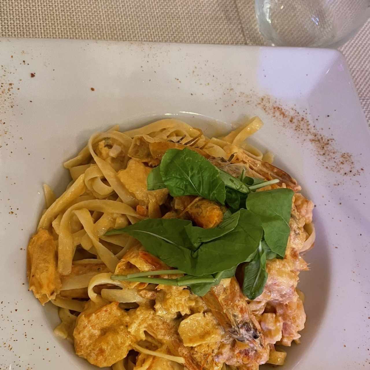 Pasta con Langostinos