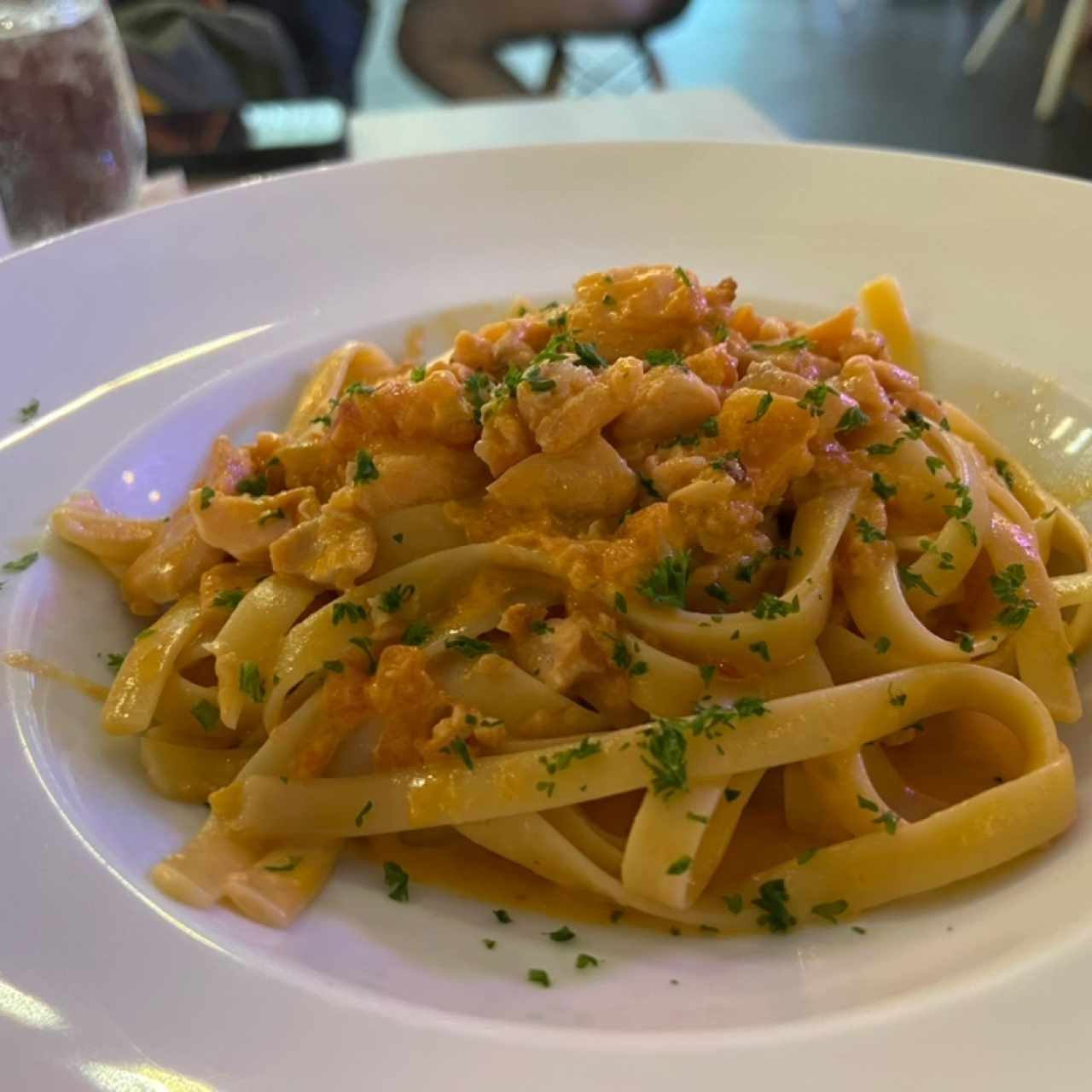 Fettucini al Salmon