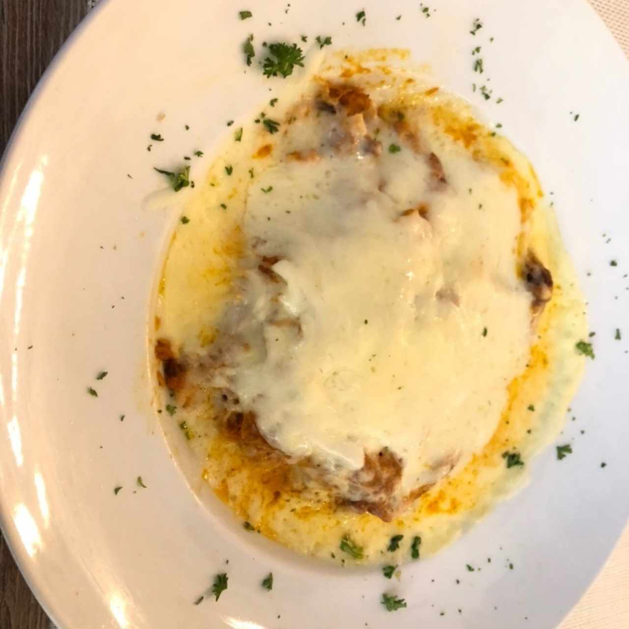 lasagna de pollo en salsa blanca 