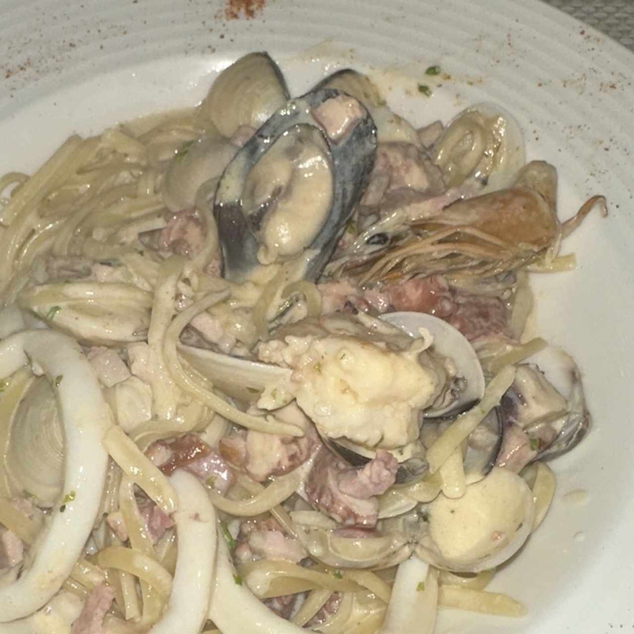 Pasta Carbonara Di Mare