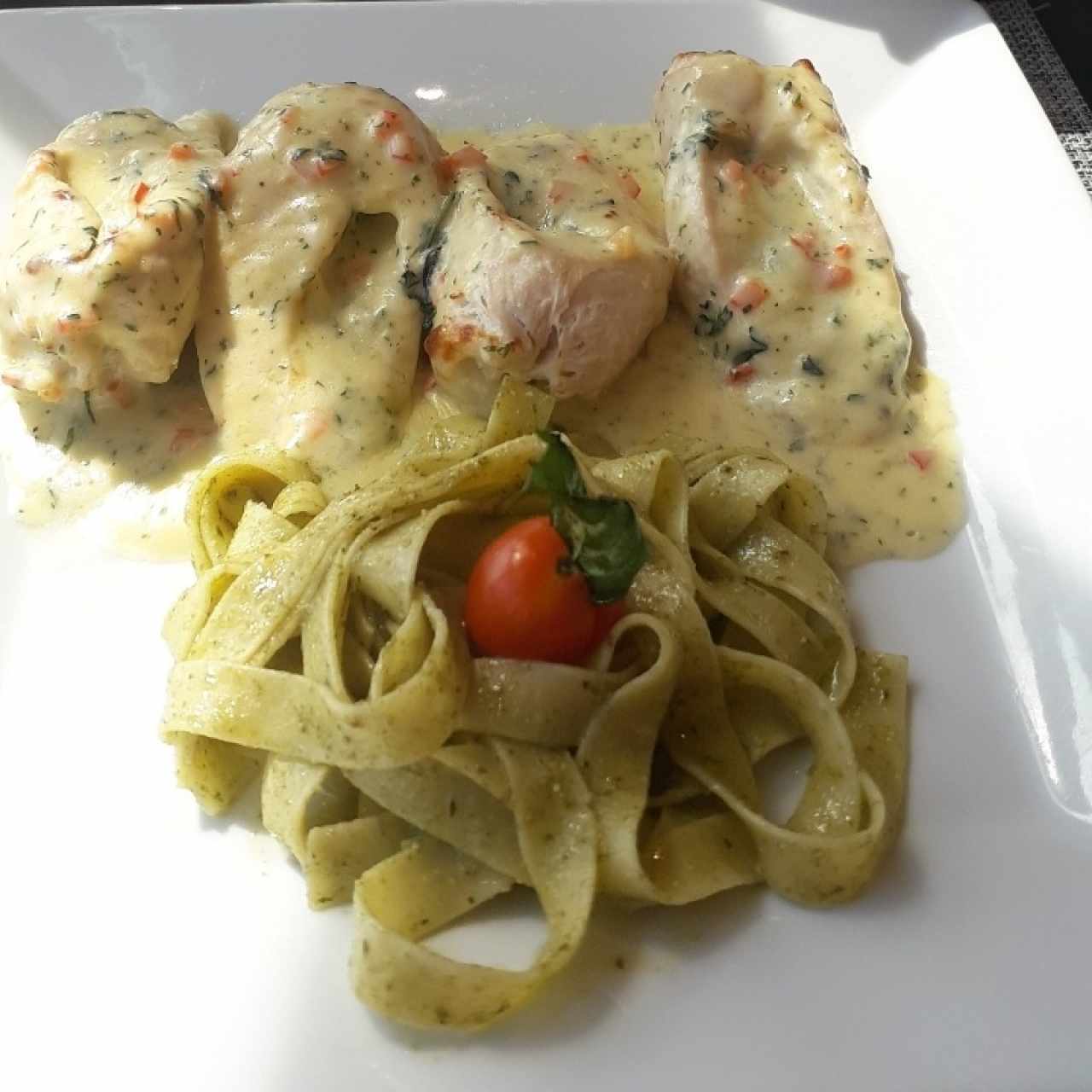 Filete de pollo con ricota