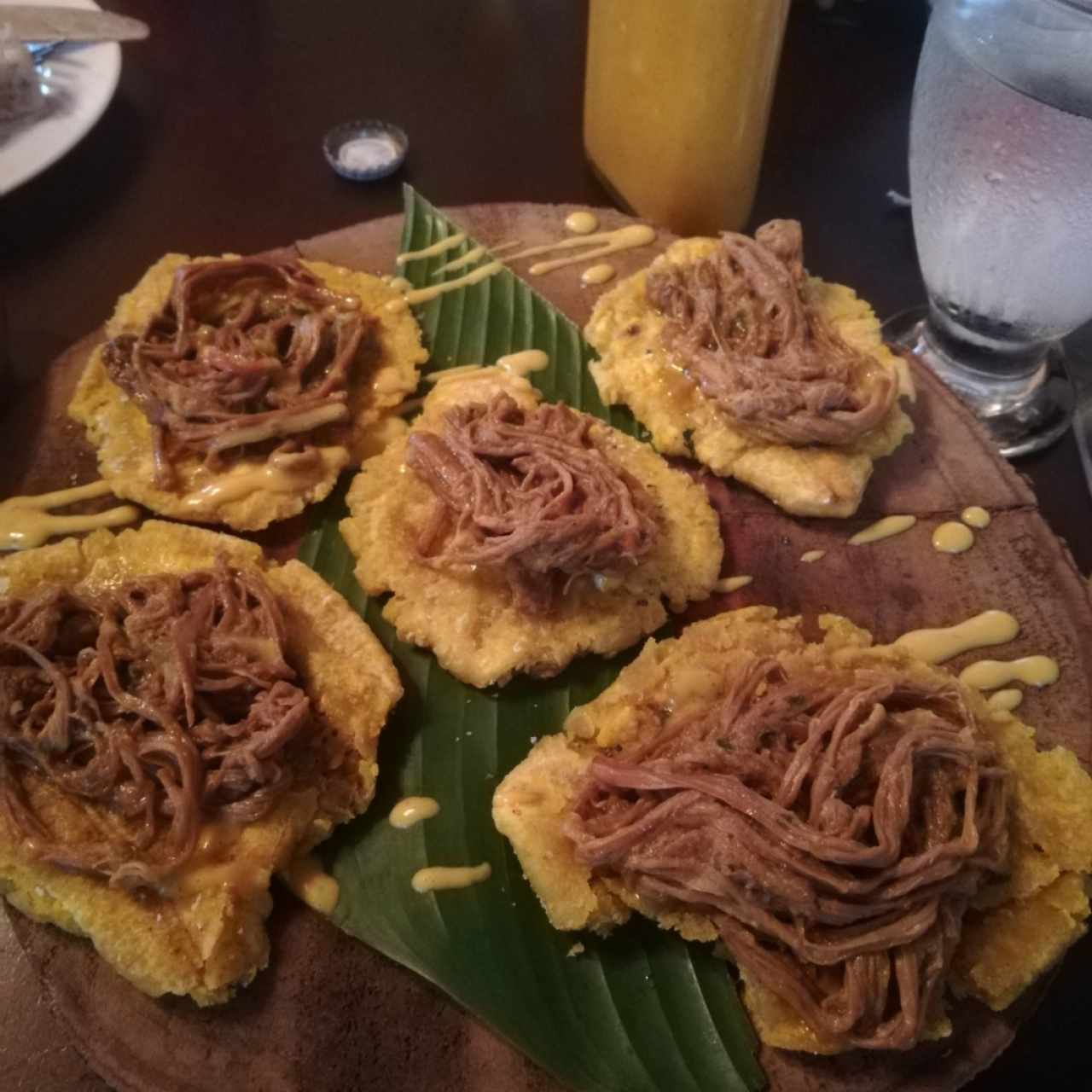 patacones con ropa vieja