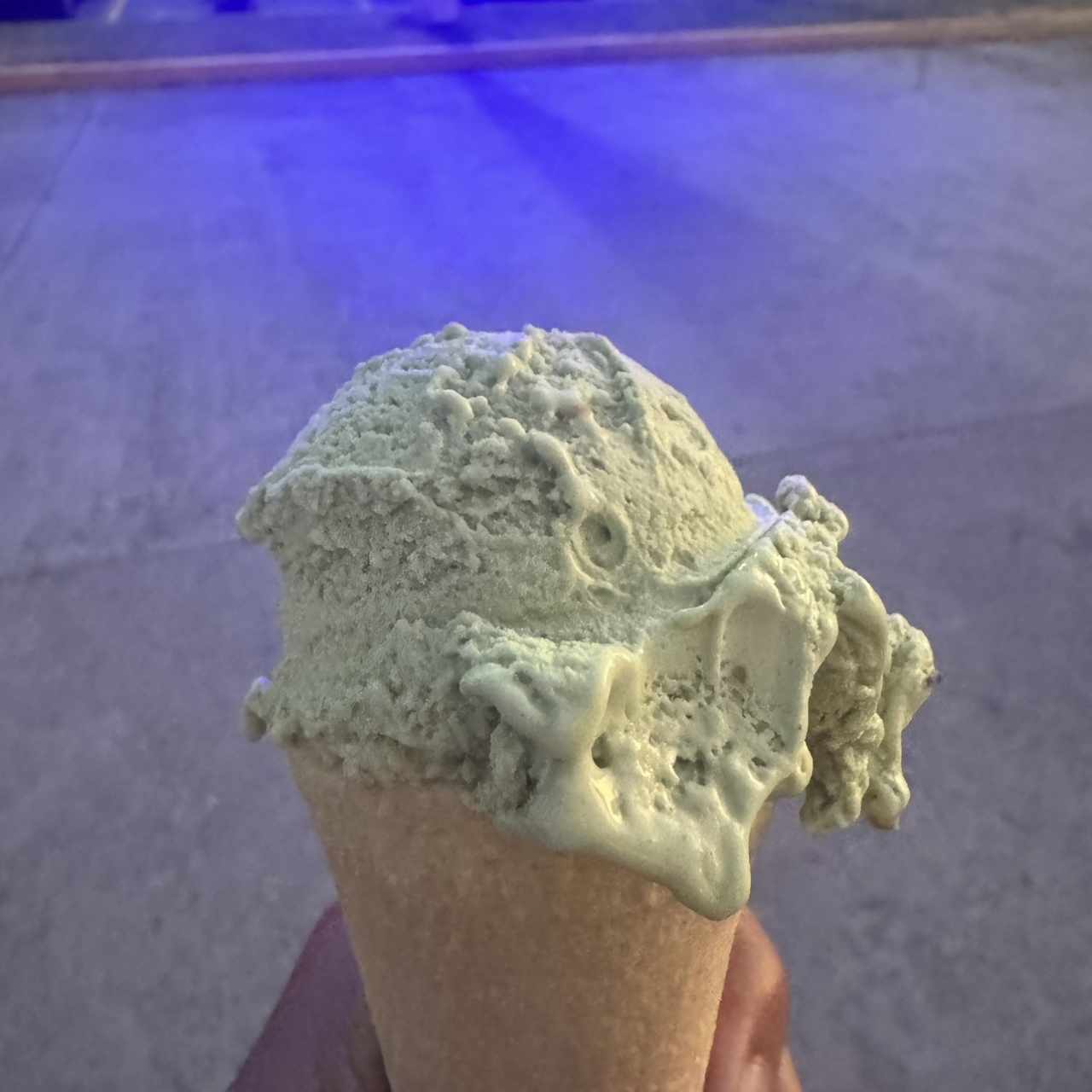 Helado de pistacho