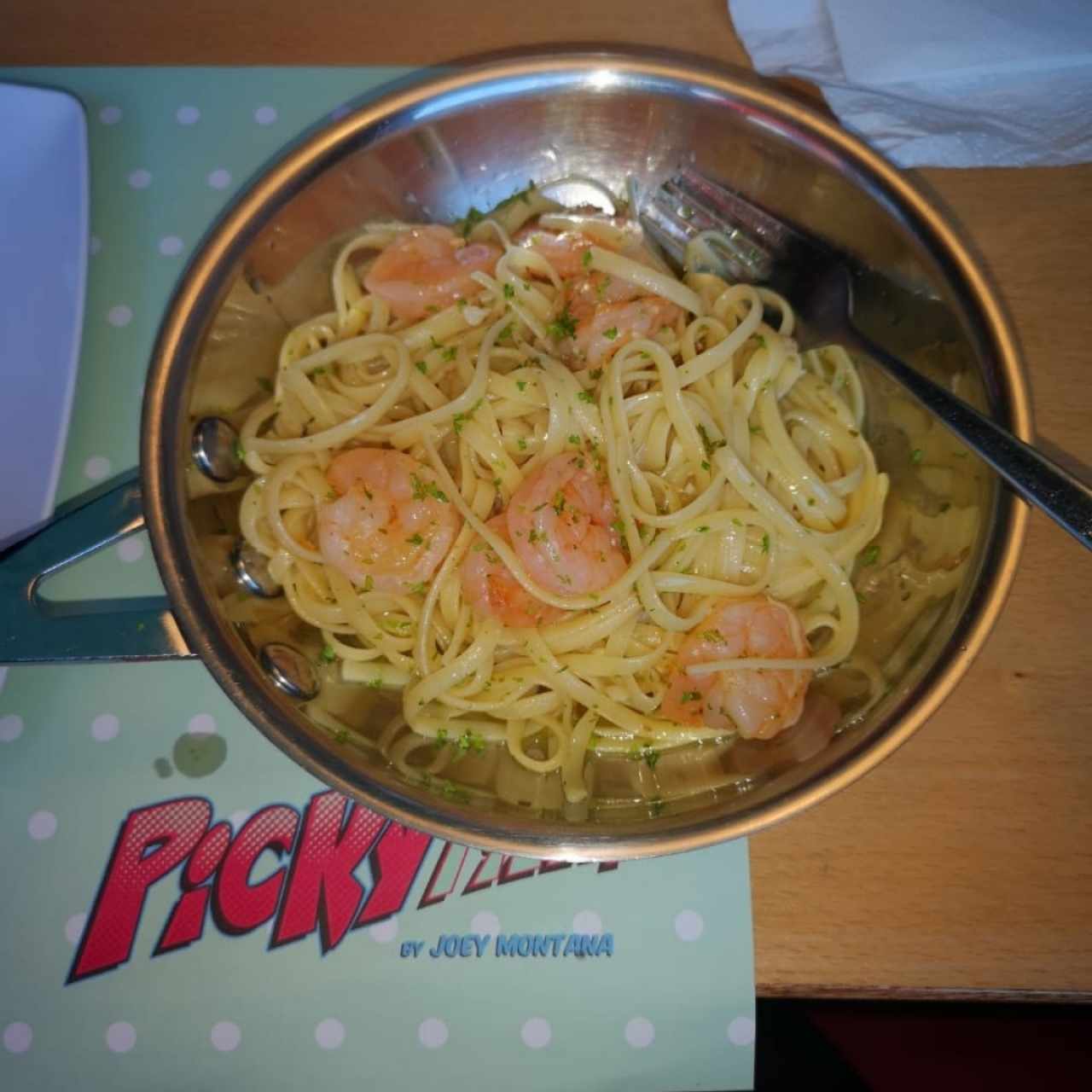 Pasta de Camarones al Oglio