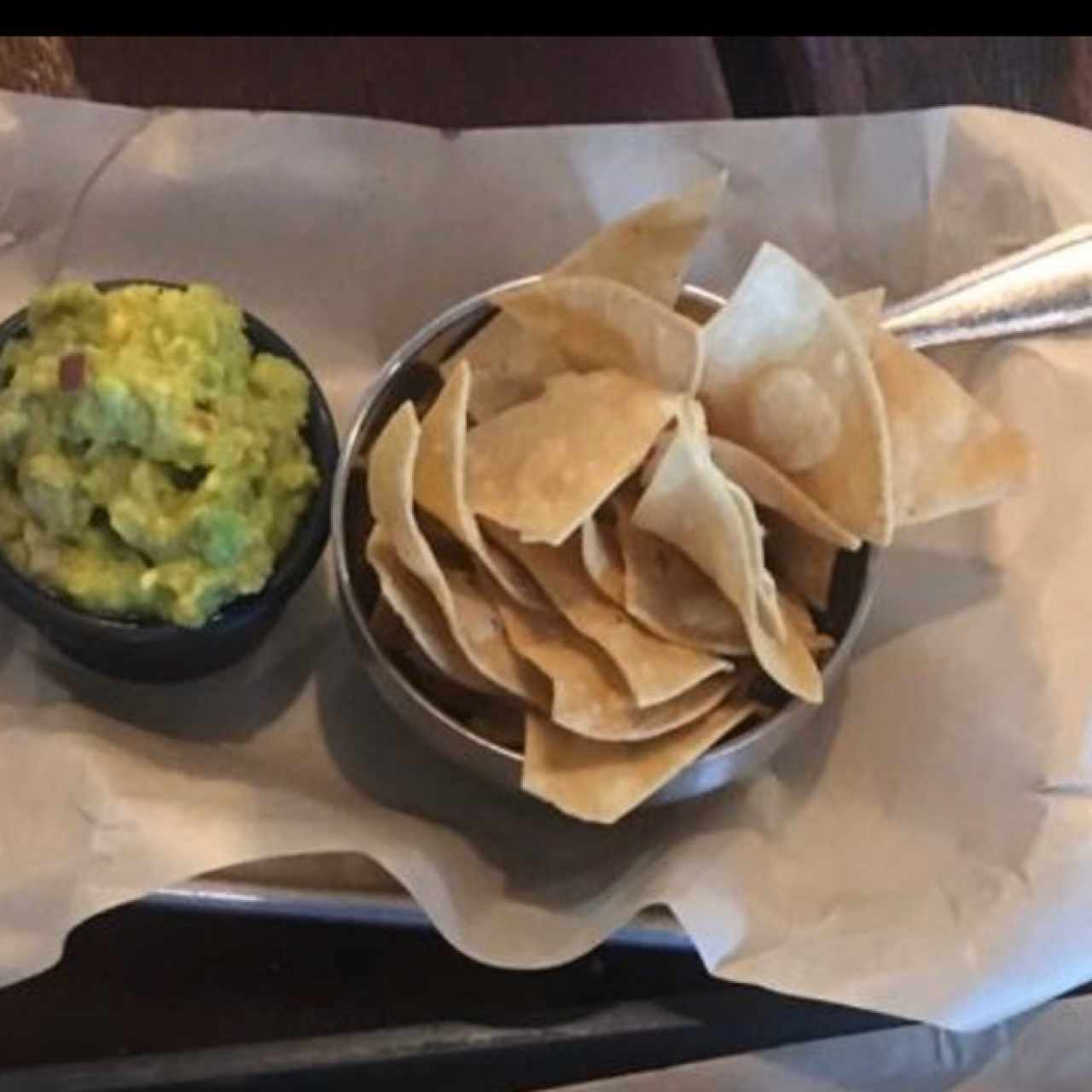 Guacamole with chips