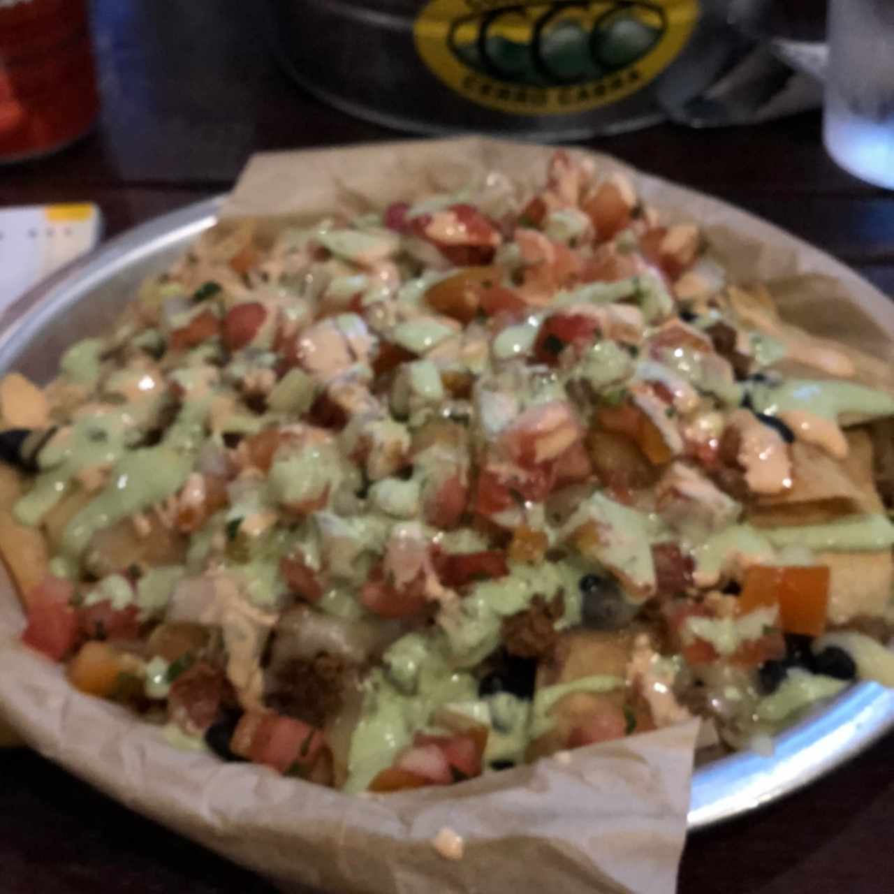 Nachos con pavo