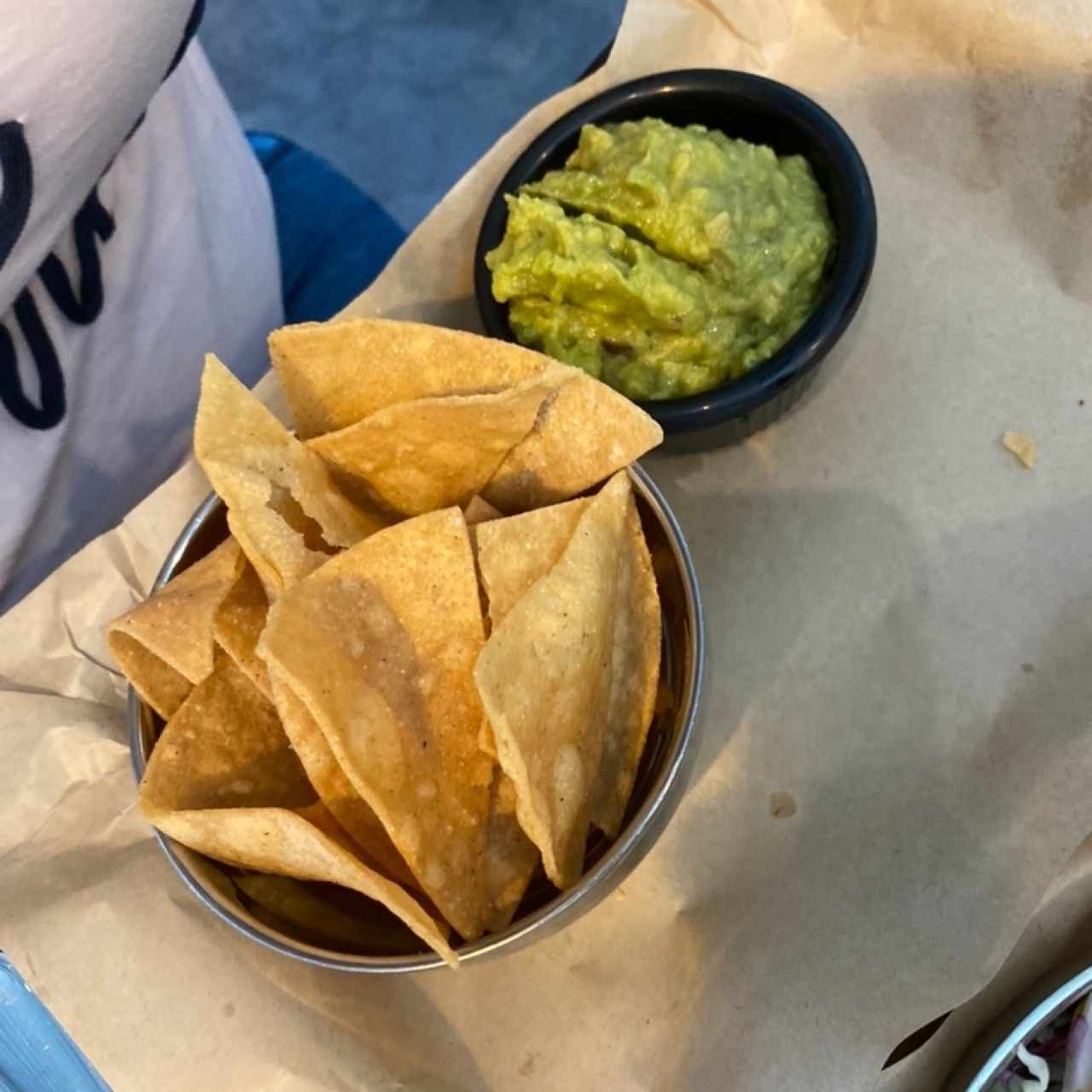 Guacamole y chips