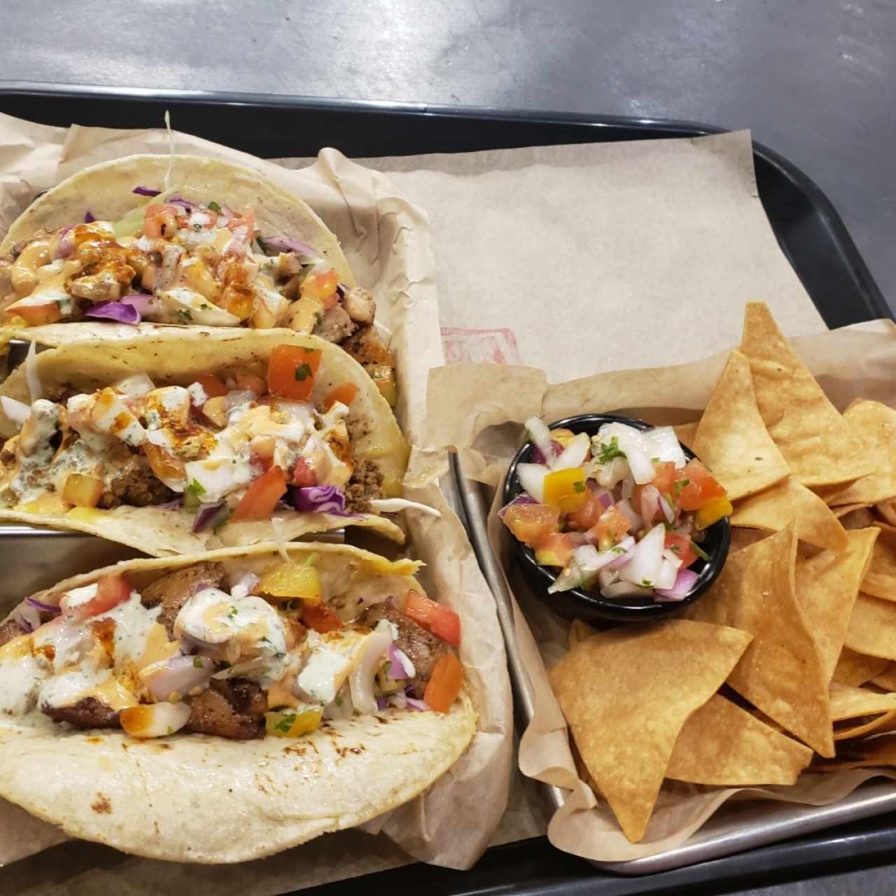 Trio Taco (Pollo,Pavo,Pescado)