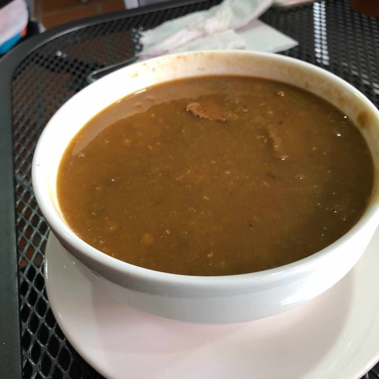 Sopa de lentejas con chorizo