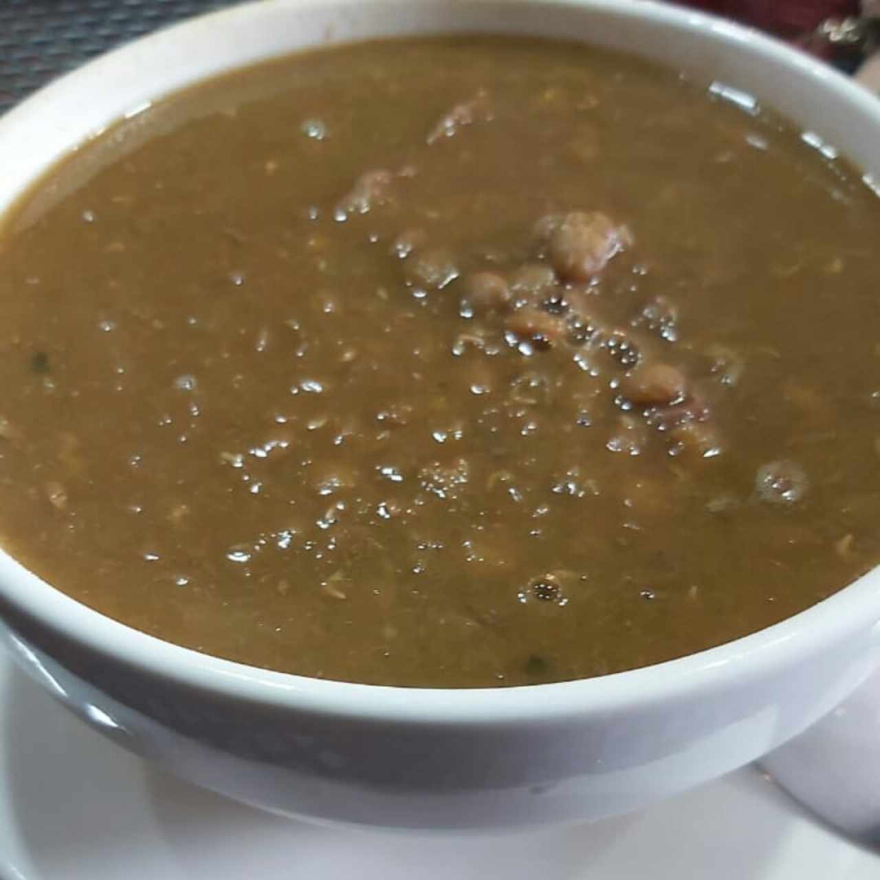 sopa lenteja con carne 