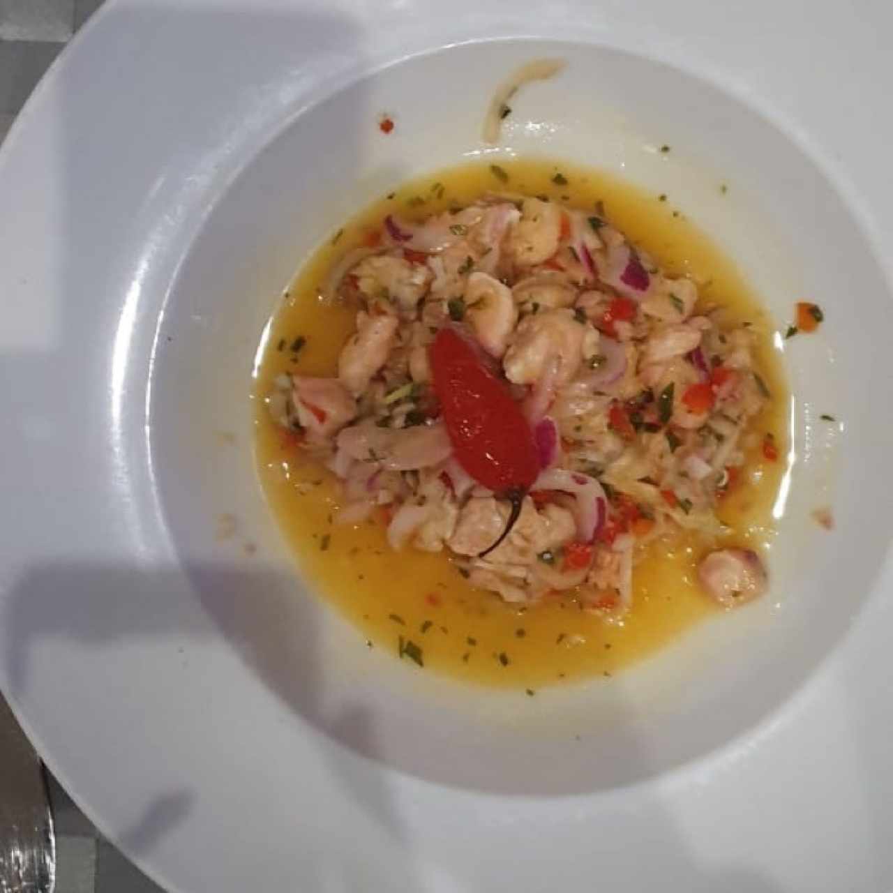 CEVICHE DE CORVINA / SEA BASS CEVICHE