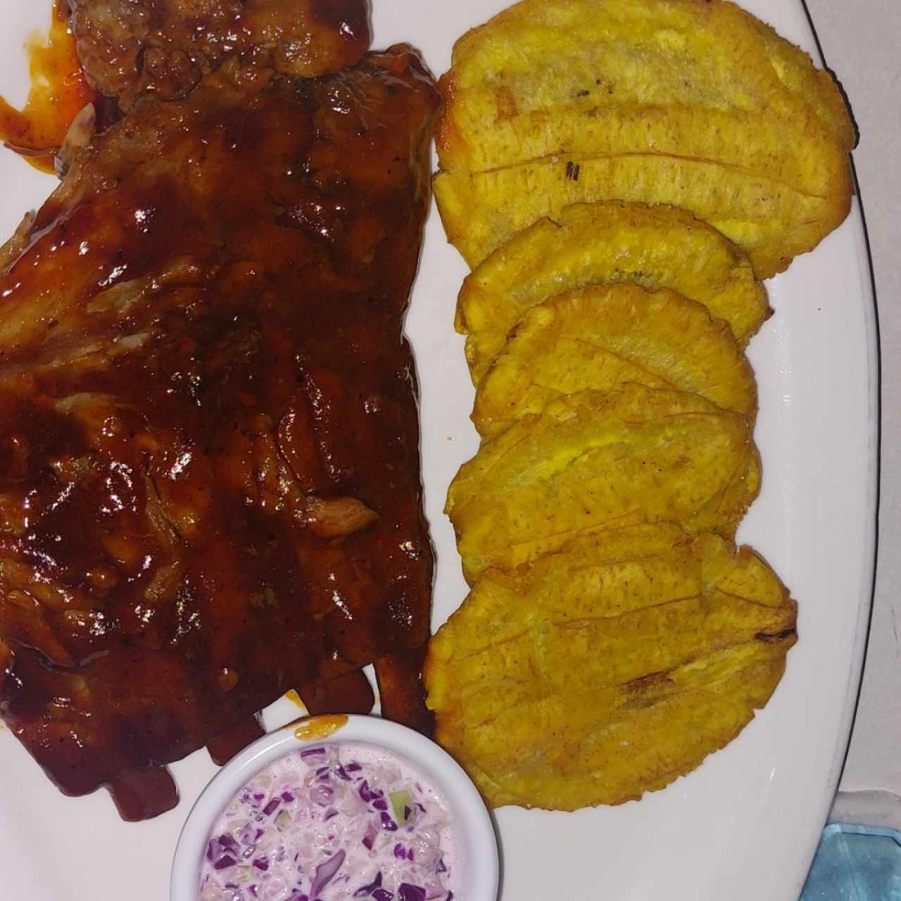 Platos Calientes - Costillas BBQ