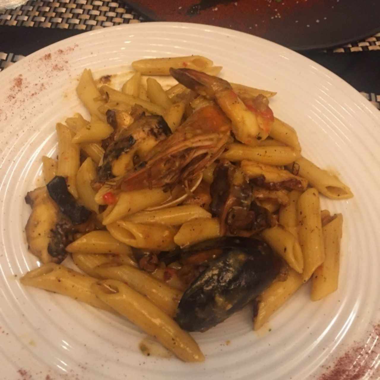 pasta con mariscos