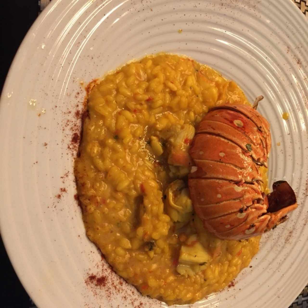 Risotto con langosta una mescla de sabores incrible