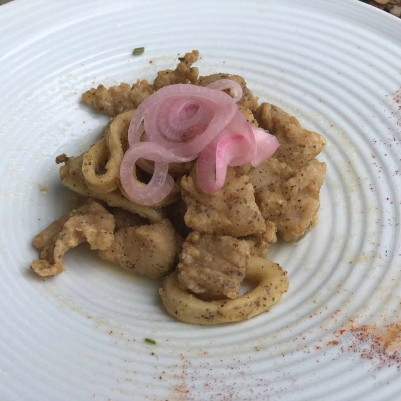 Ceviche frito 