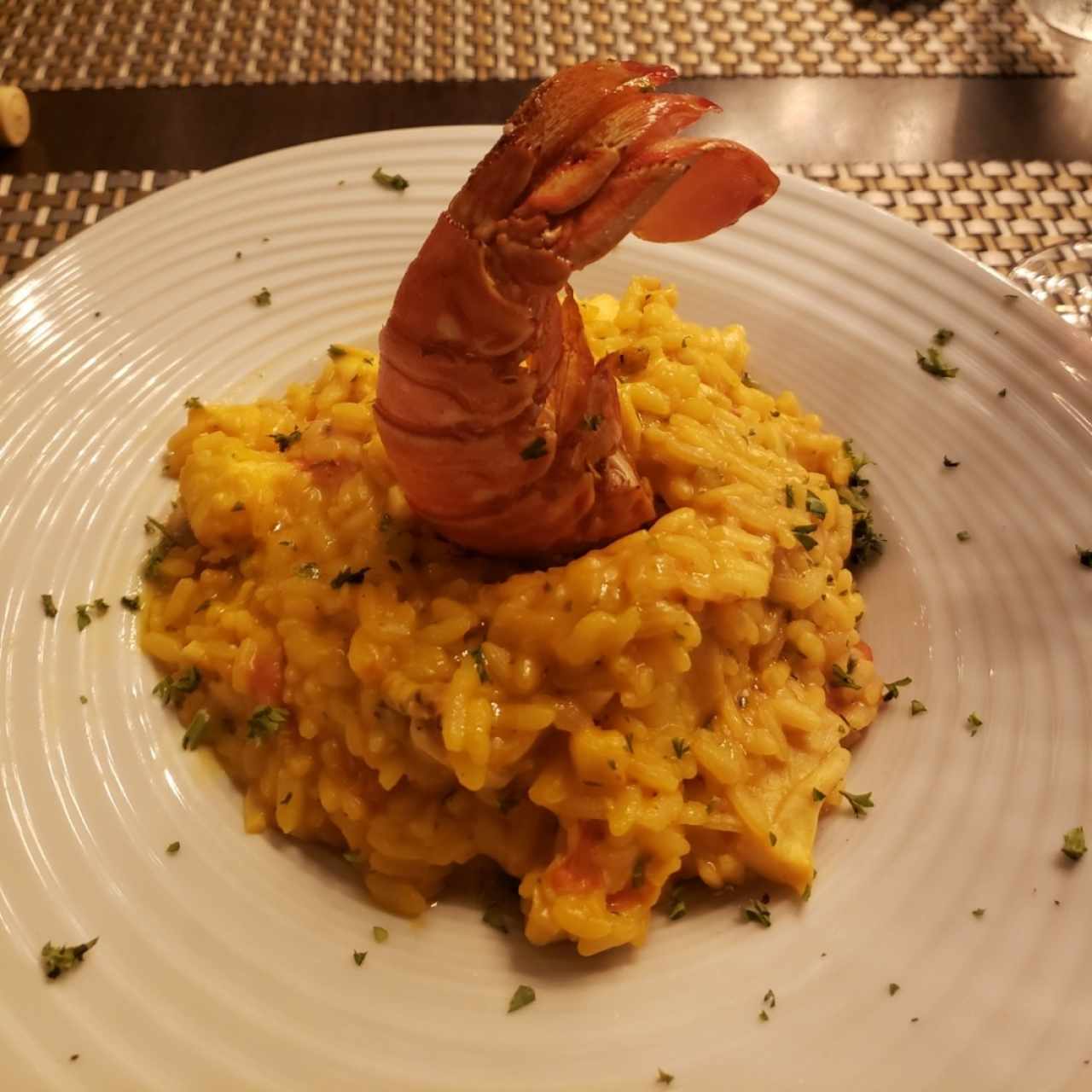 risotto de langosta