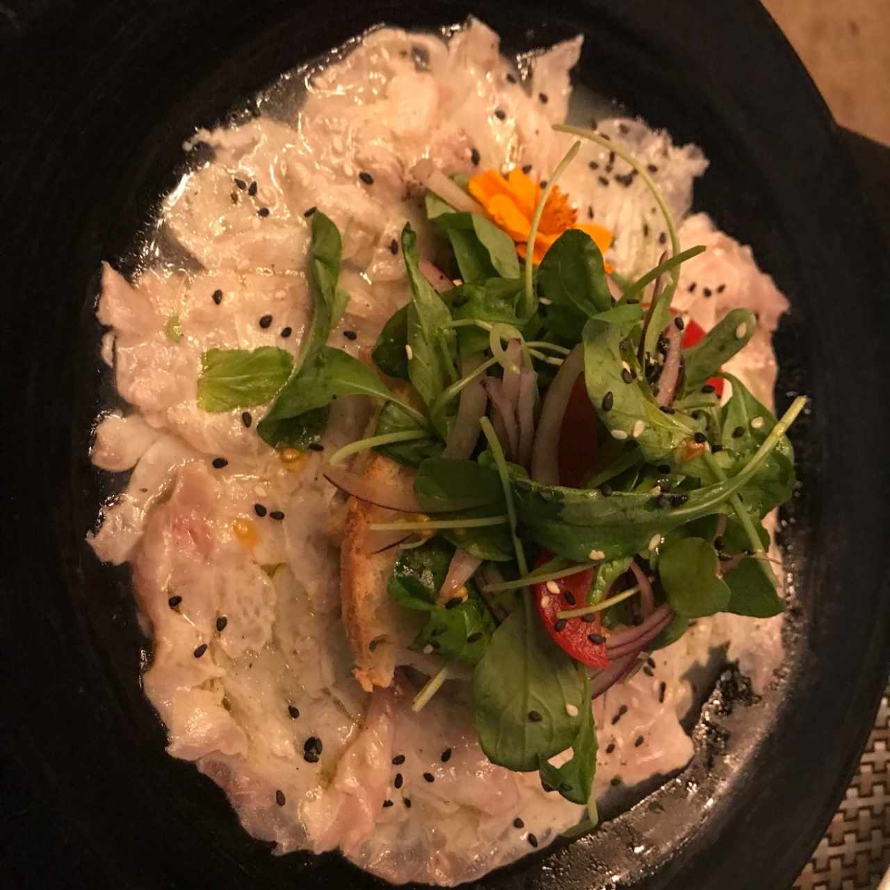 Carpaccio de corvina 