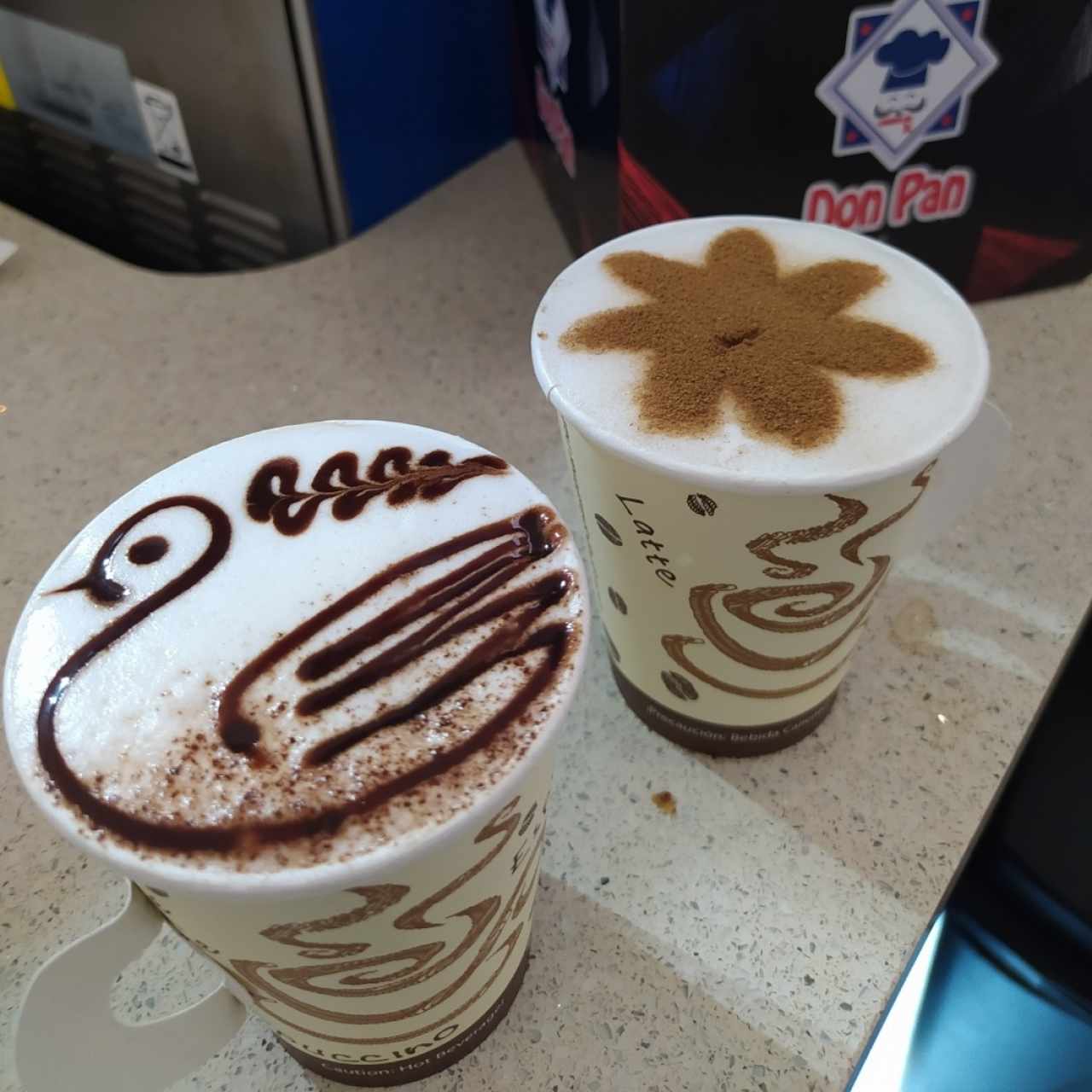 mocaccino y capuccino