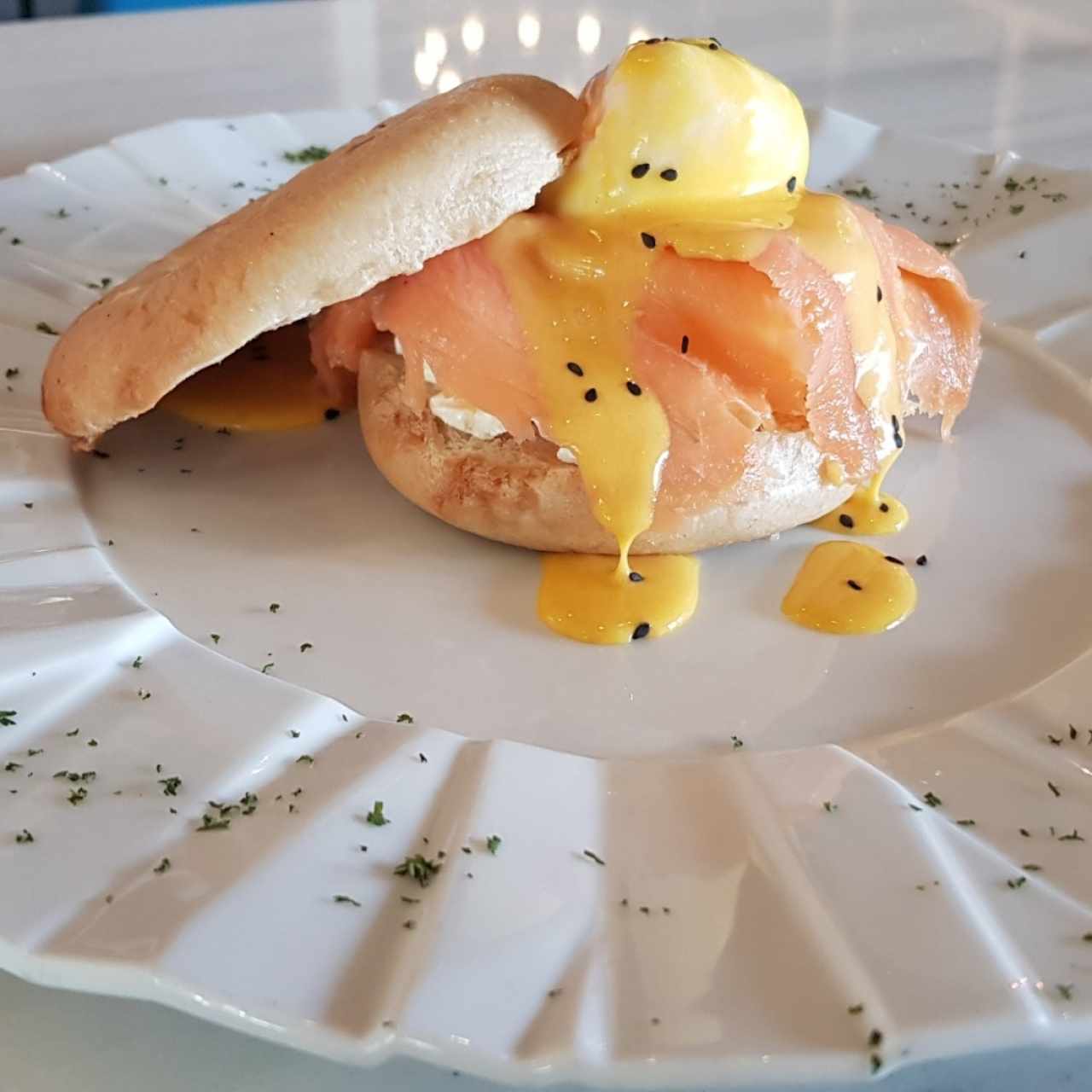 Bagel Benedictino 