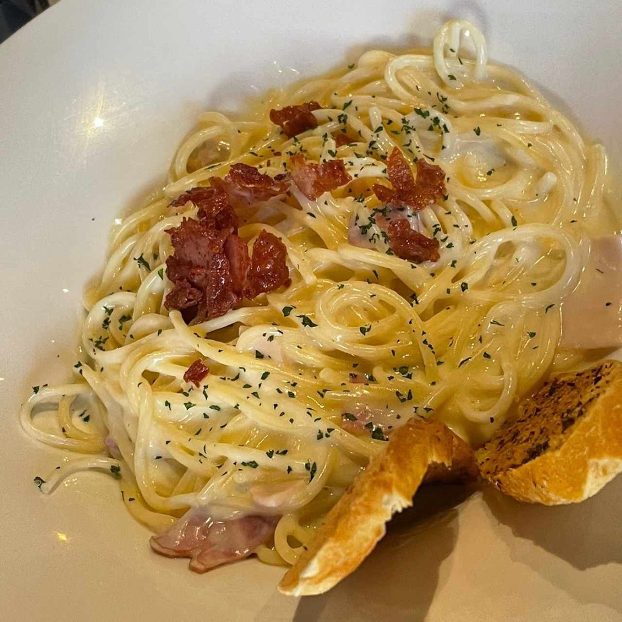 A la carbonara