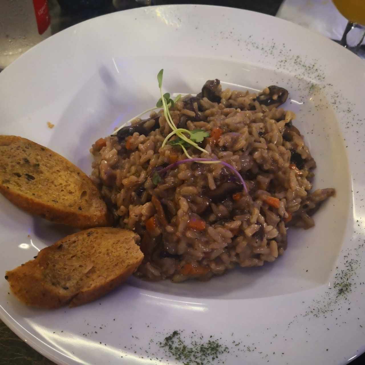 risotto de hongos