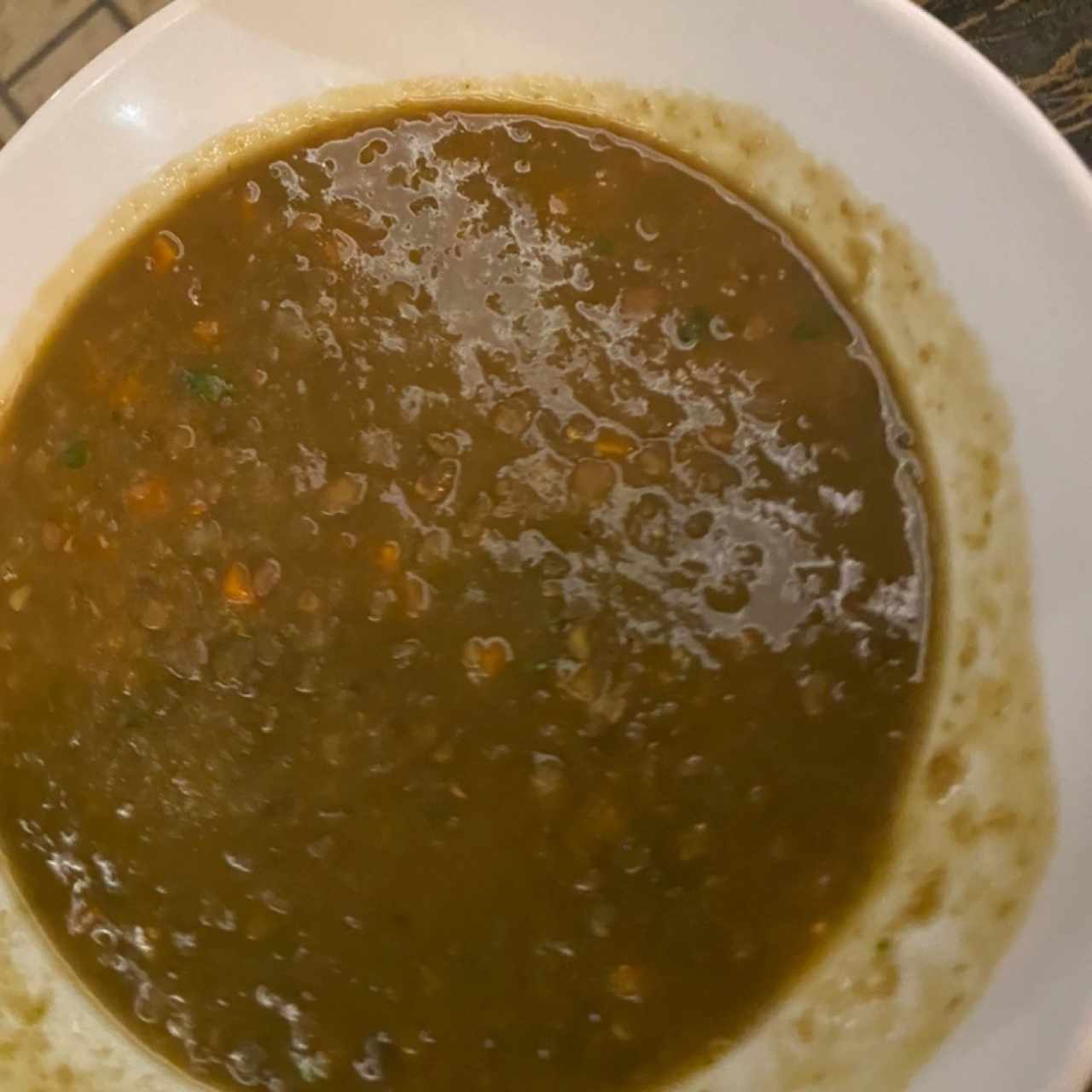 sopa de lentejas