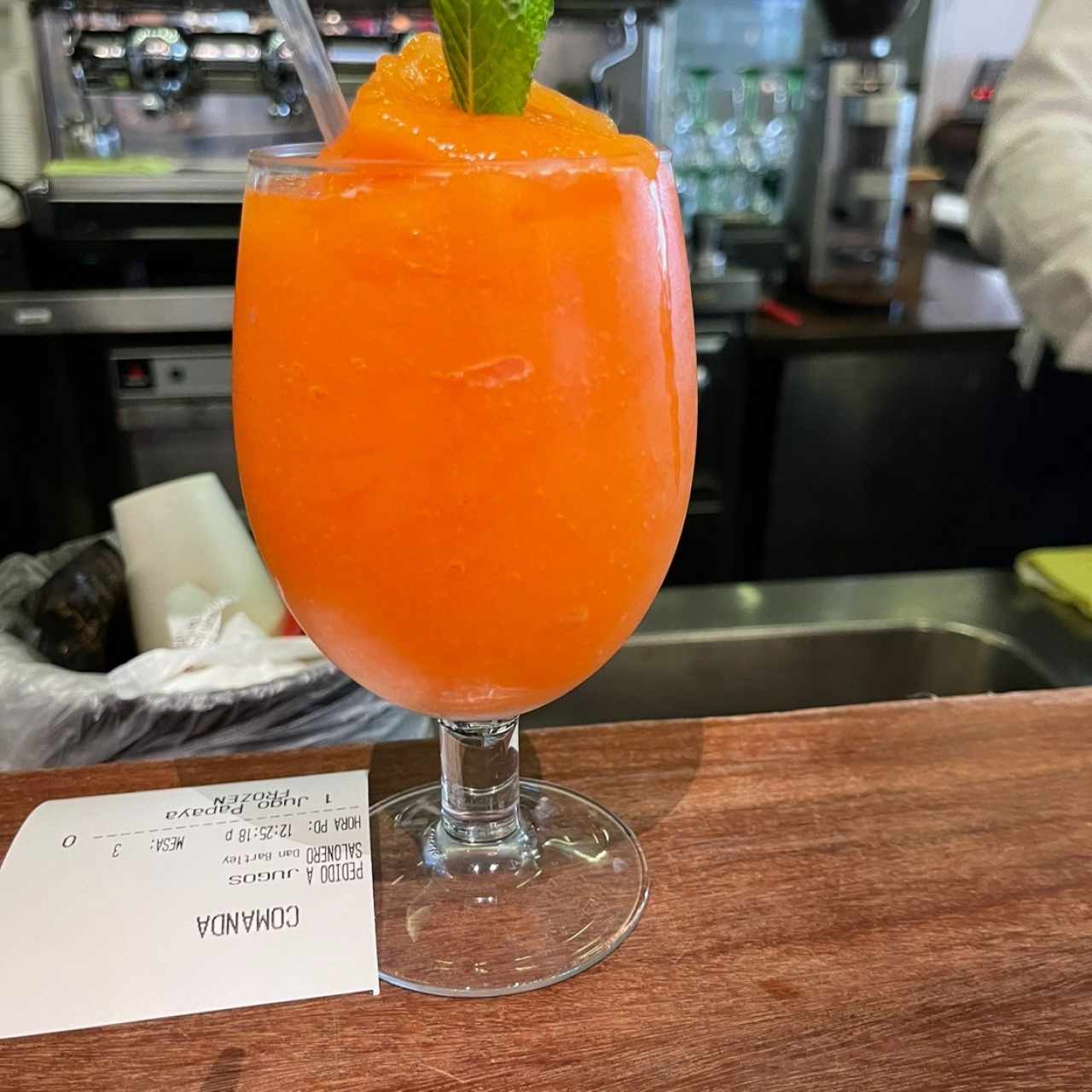 Jugo de papaya