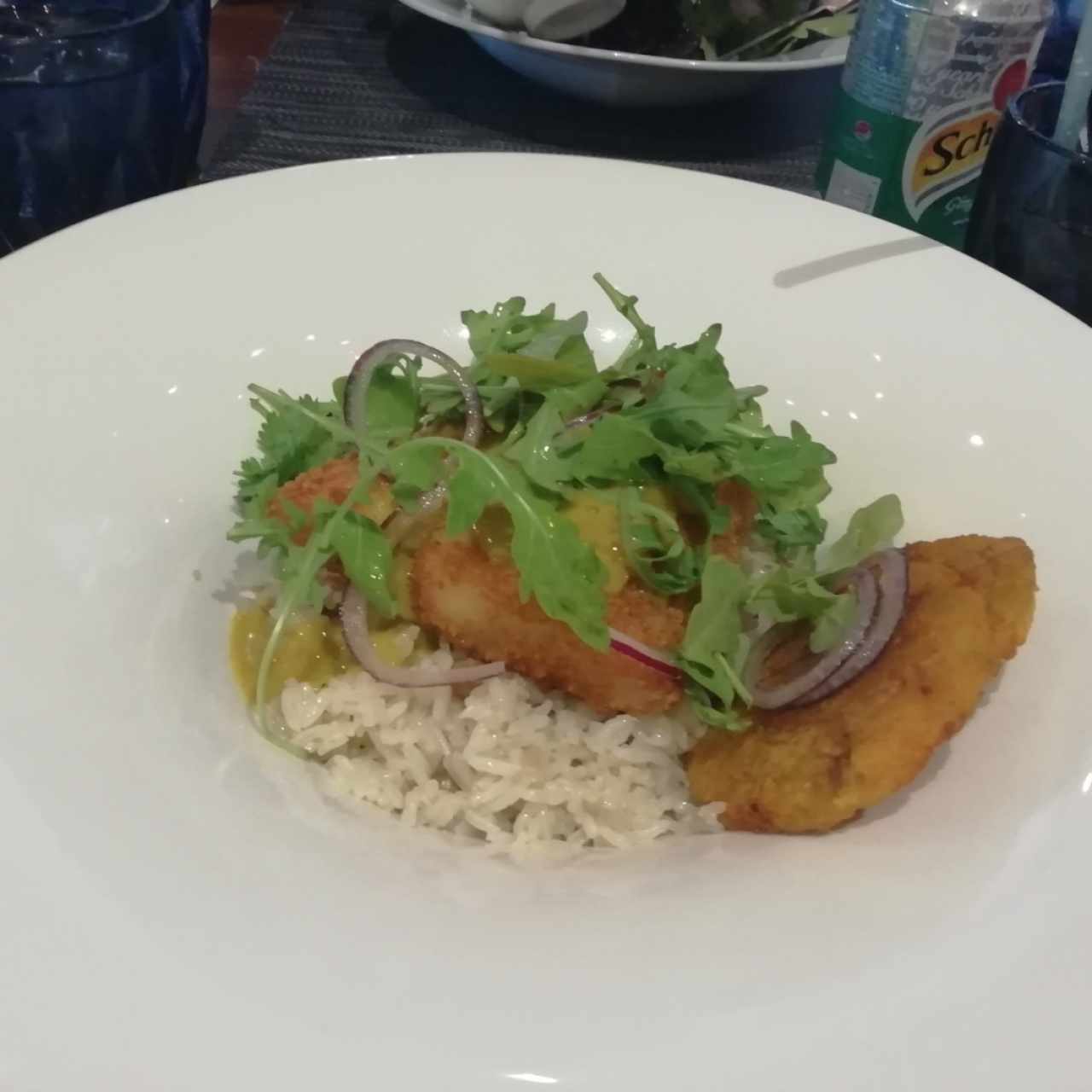 Arroz con Coco y Guandú, Pescado al Curry